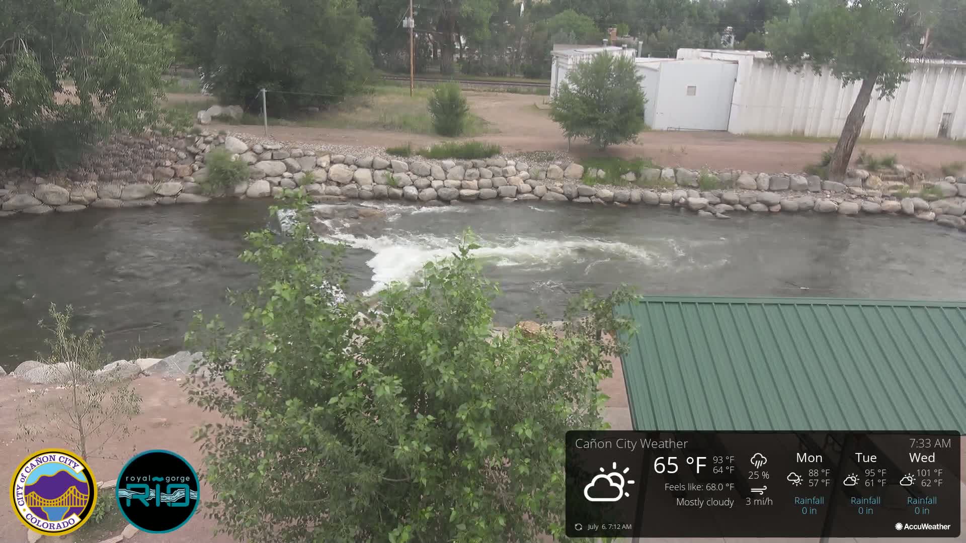Canon City Arkansas River View Live Cam - Cañon City, Fremont, Colorado, USA