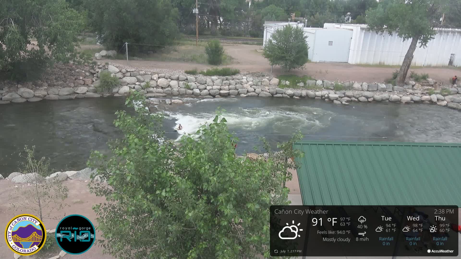 Canon City Arkansas River View Live Cam - Cañon City, Fremont, Colorado, USA