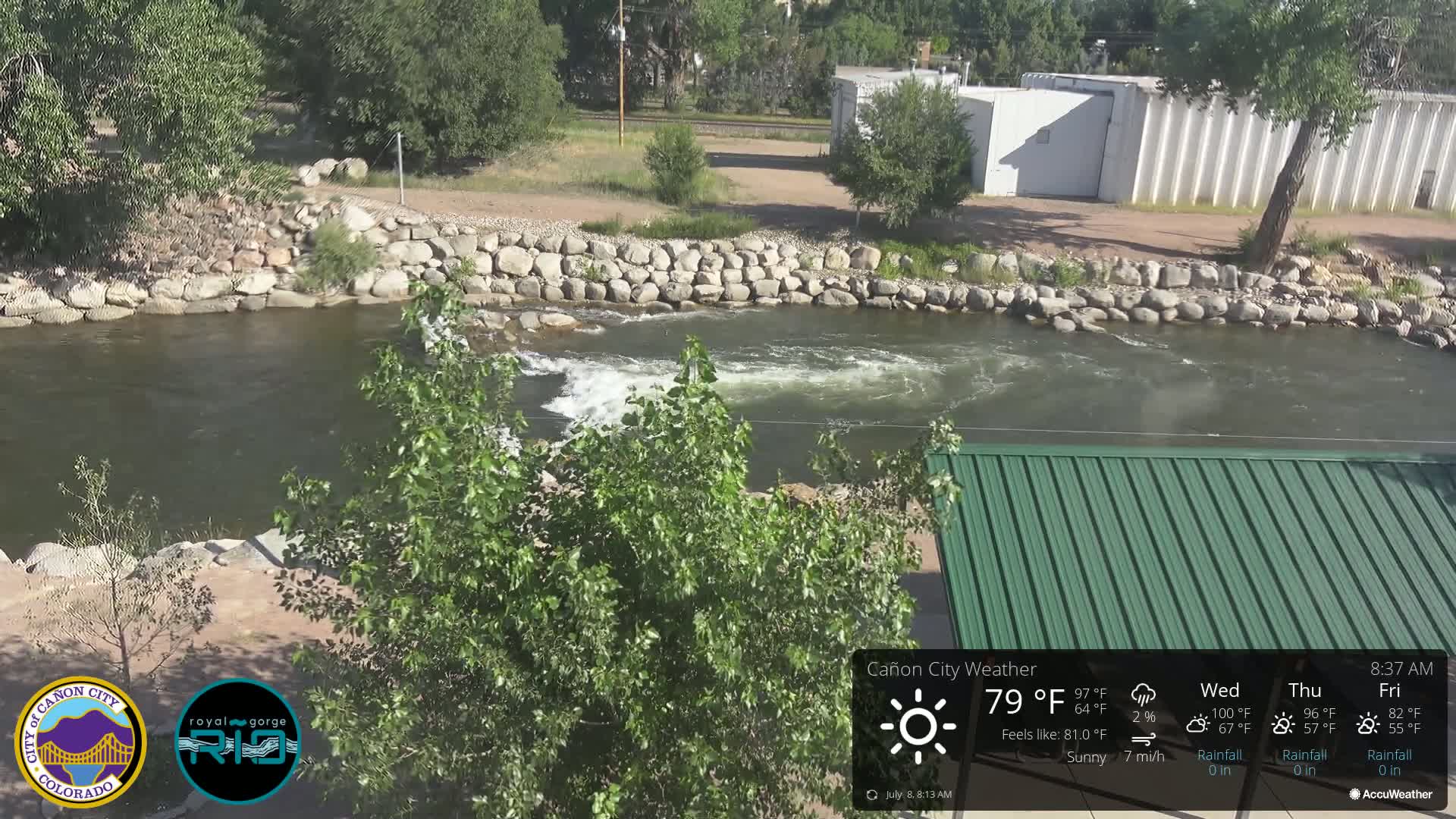 Canon City Arkansas River View Live Cam - Cañon City, Fremont, Colorado, USA