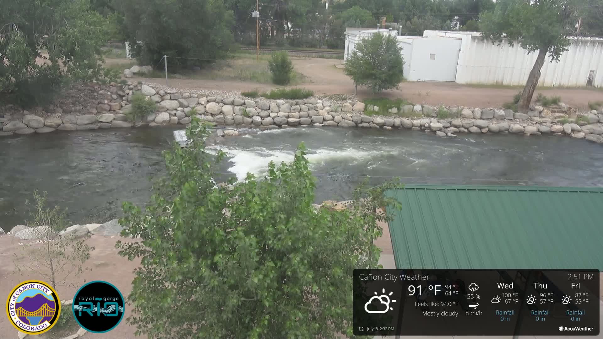 Canon City Arkansas River View Live Cam - Cañon City, Fremont, Colorado, USA
