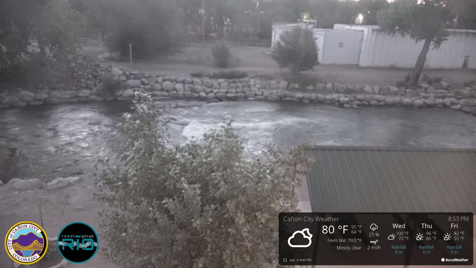 Canon City Arkansas River View Live Cam - Cañon City, Fremont, Colorado, USA