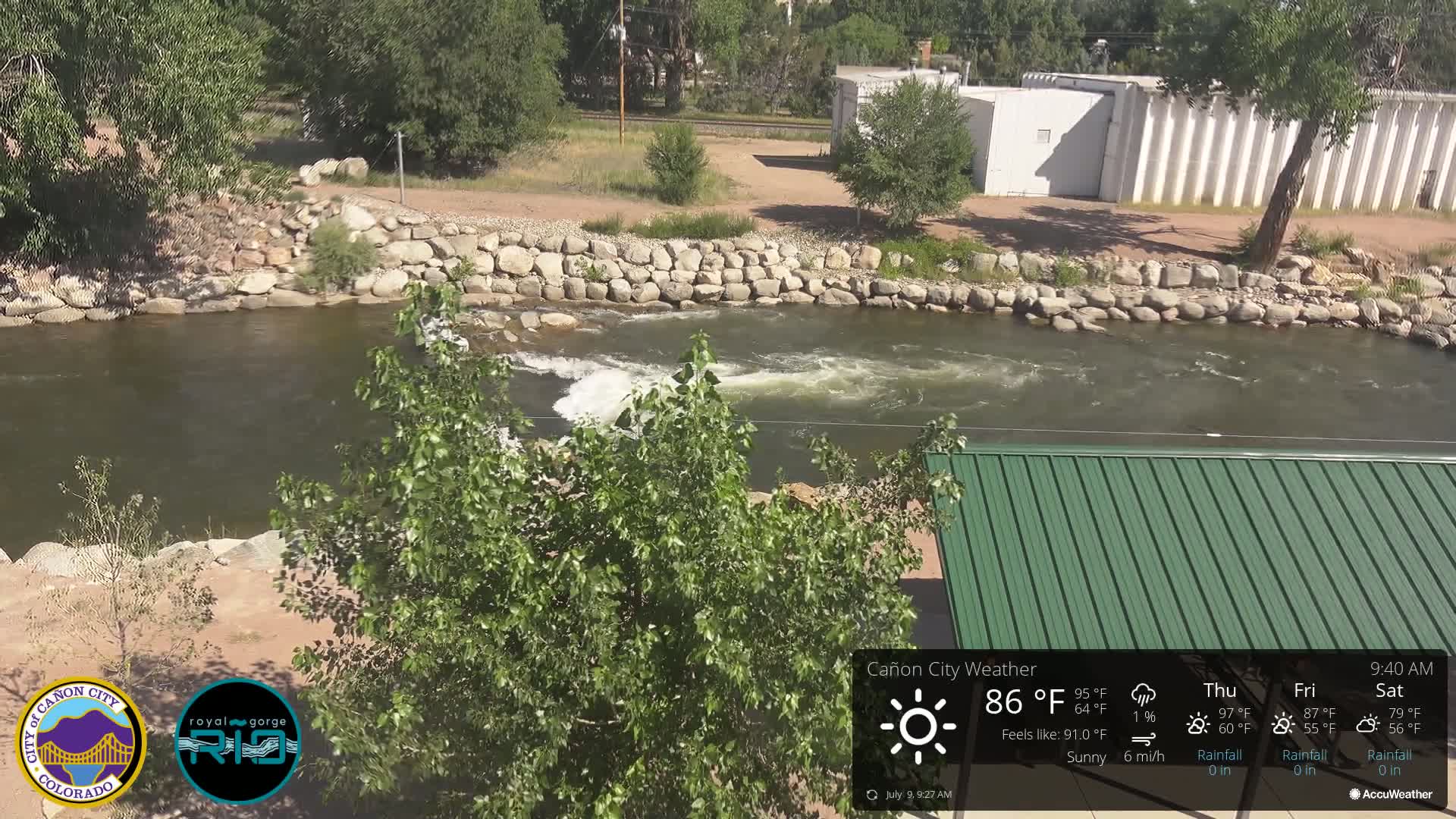 Canon City Arkansas River View Live Cam - Cañon City, Fremont, Colorado, USA