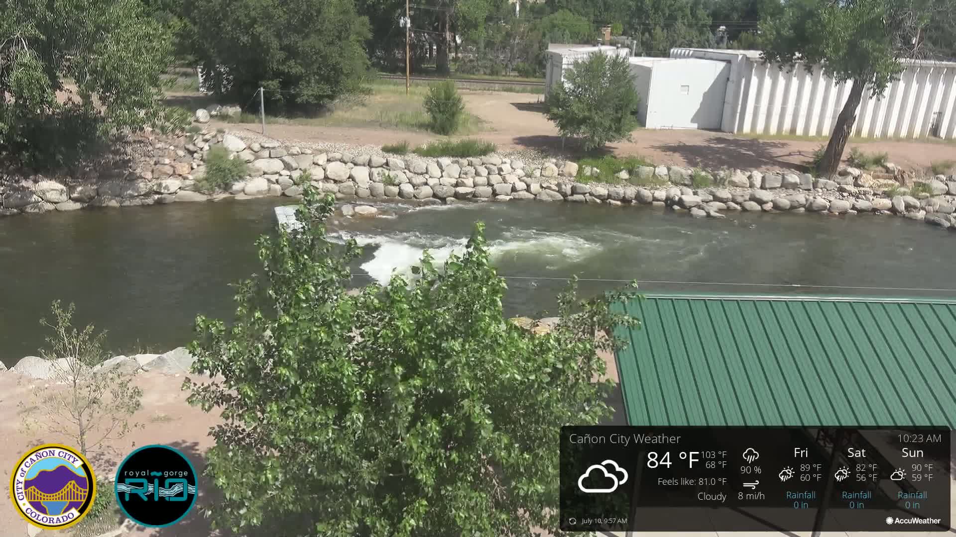 Canon City Arkansas River View Live Cam - Cañon City, Fremont, Colorado, USA