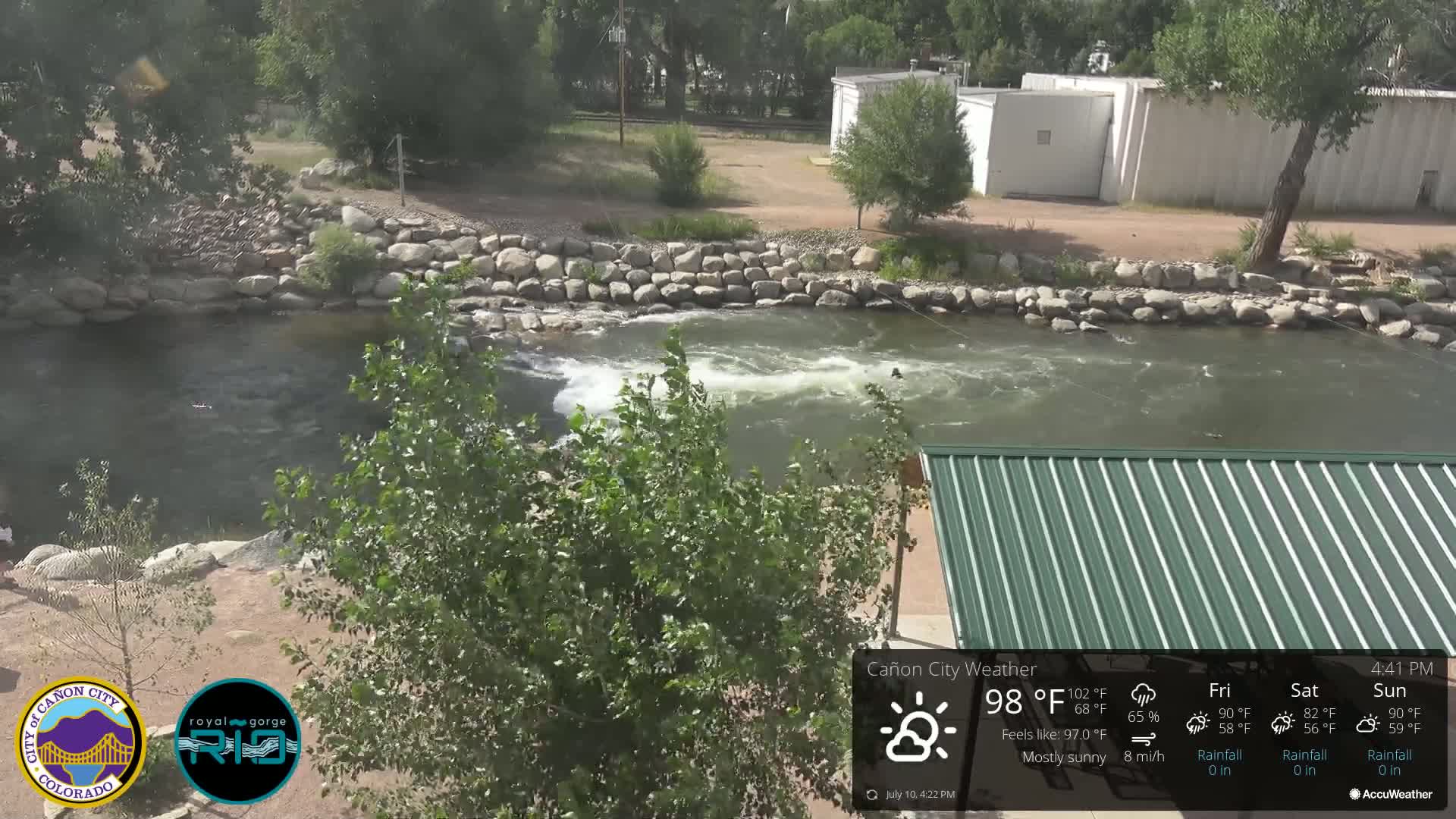 Canon City Arkansas River View Live Cam - Cañon City, Fremont, Colorado, USA