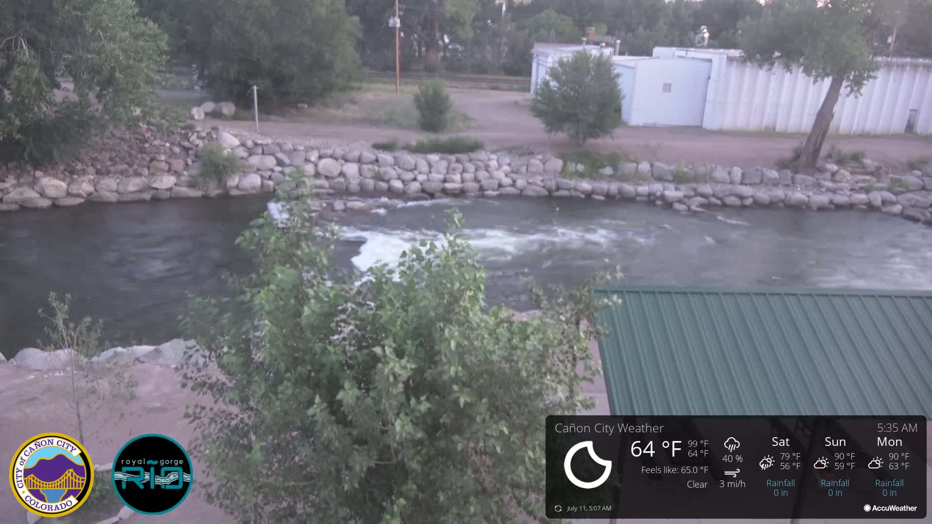 Canon City Arkansas River View Live Cam - Cañon City, Fremont, Colorado, USA