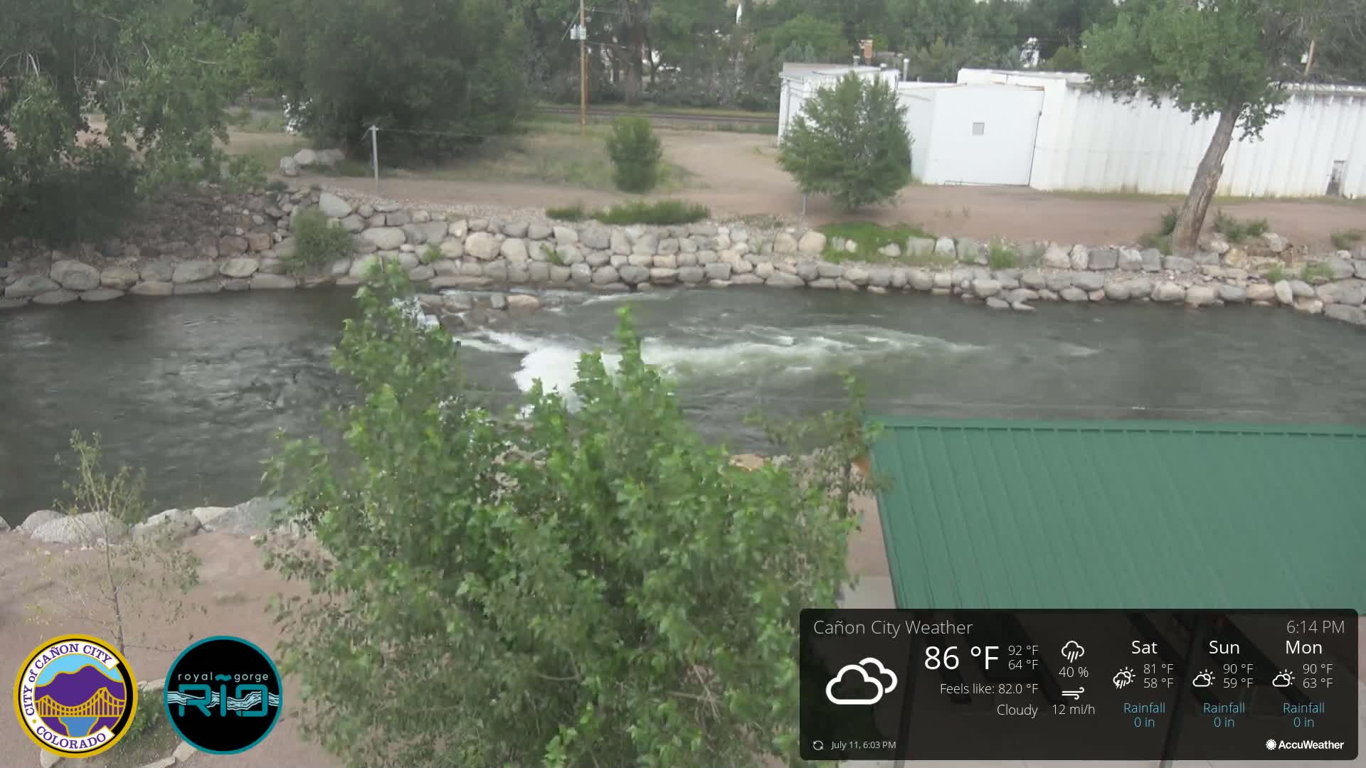 Canon City Arkansas River View Live Cam - Cañon City, Fremont, Colorado, USA