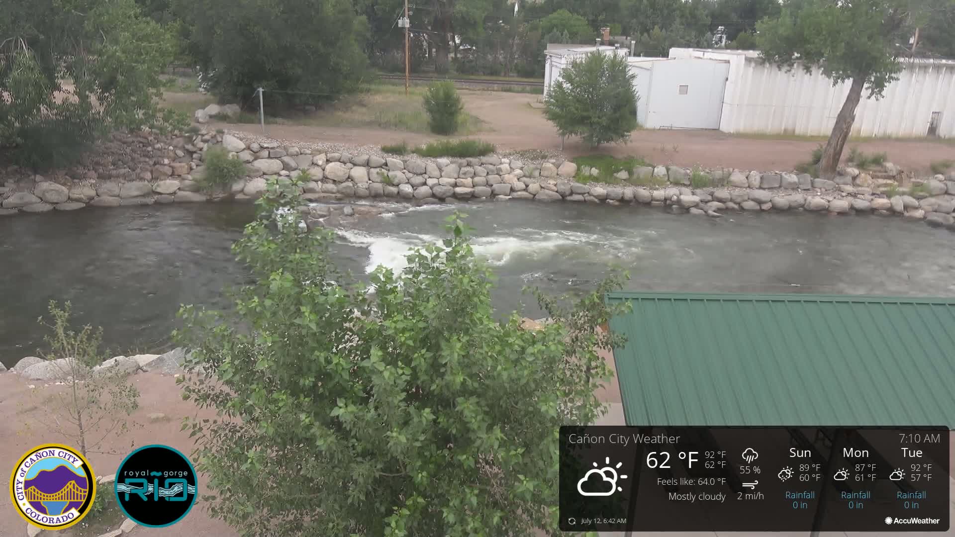 Canon City Arkansas River View Live Cam - Cañon City, Fremont, Colorado, USA