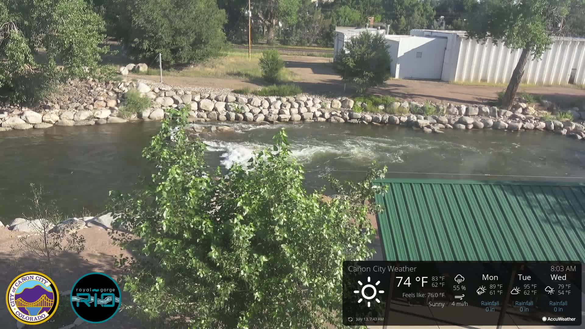 Canon City Arkansas River View Live Cam - Cañon City, Fremont, Colorado, USA