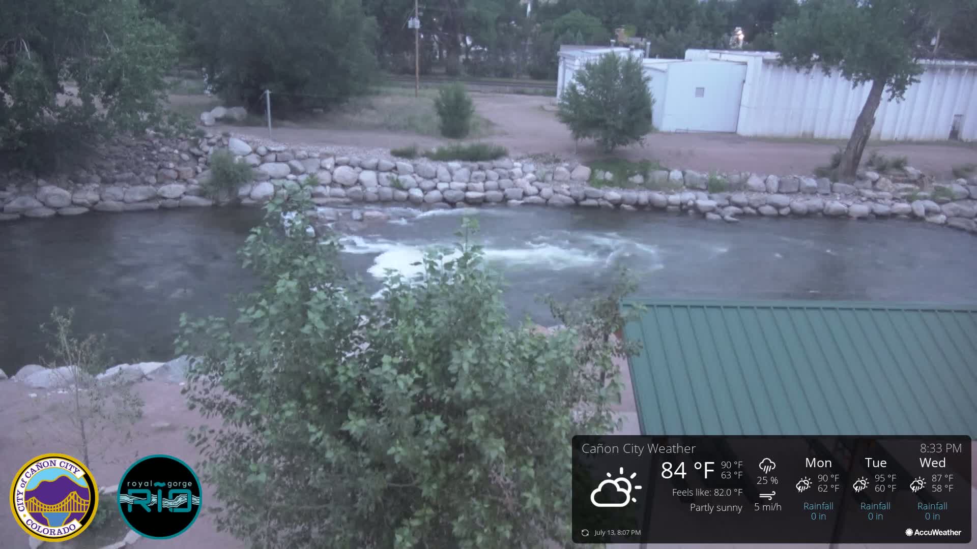 Canon City Arkansas River View Live Cam - Cañon City, Fremont, Colorado, USA