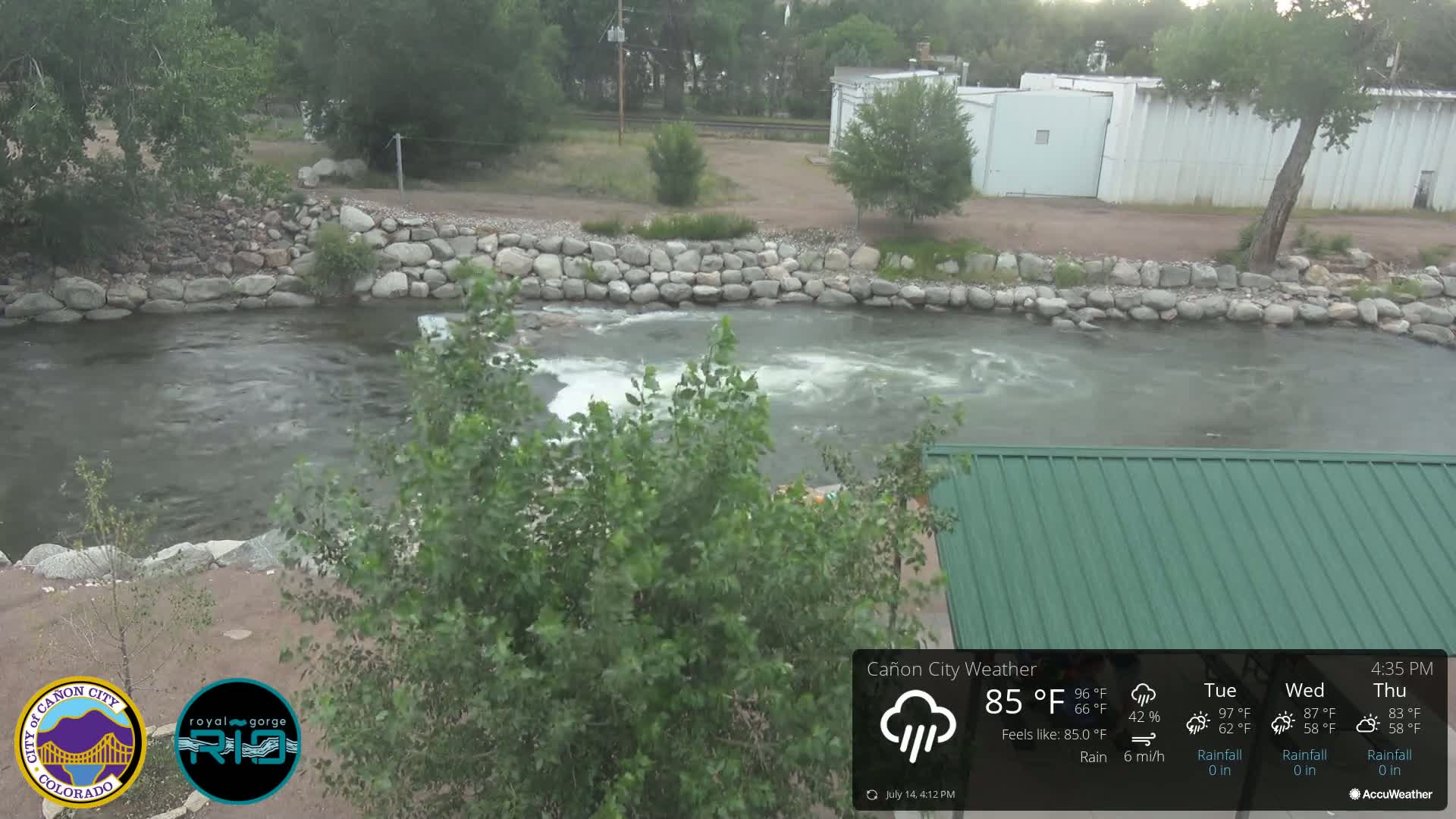Canon City Arkansas River View Live Cam - Cañon City, Fremont, Colorado, USA