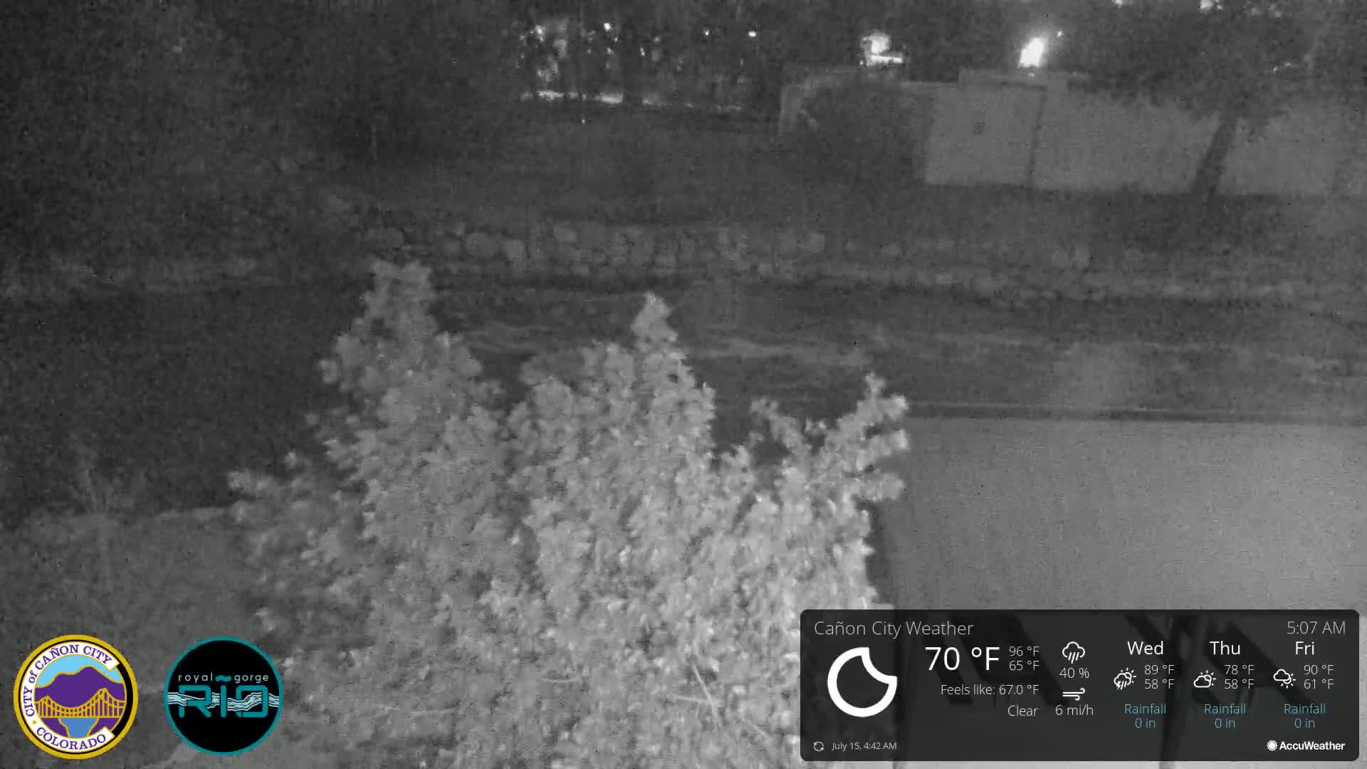 Canon City Arkansas River View Live Cam - Cañon City, Fremont, Colorado, USA