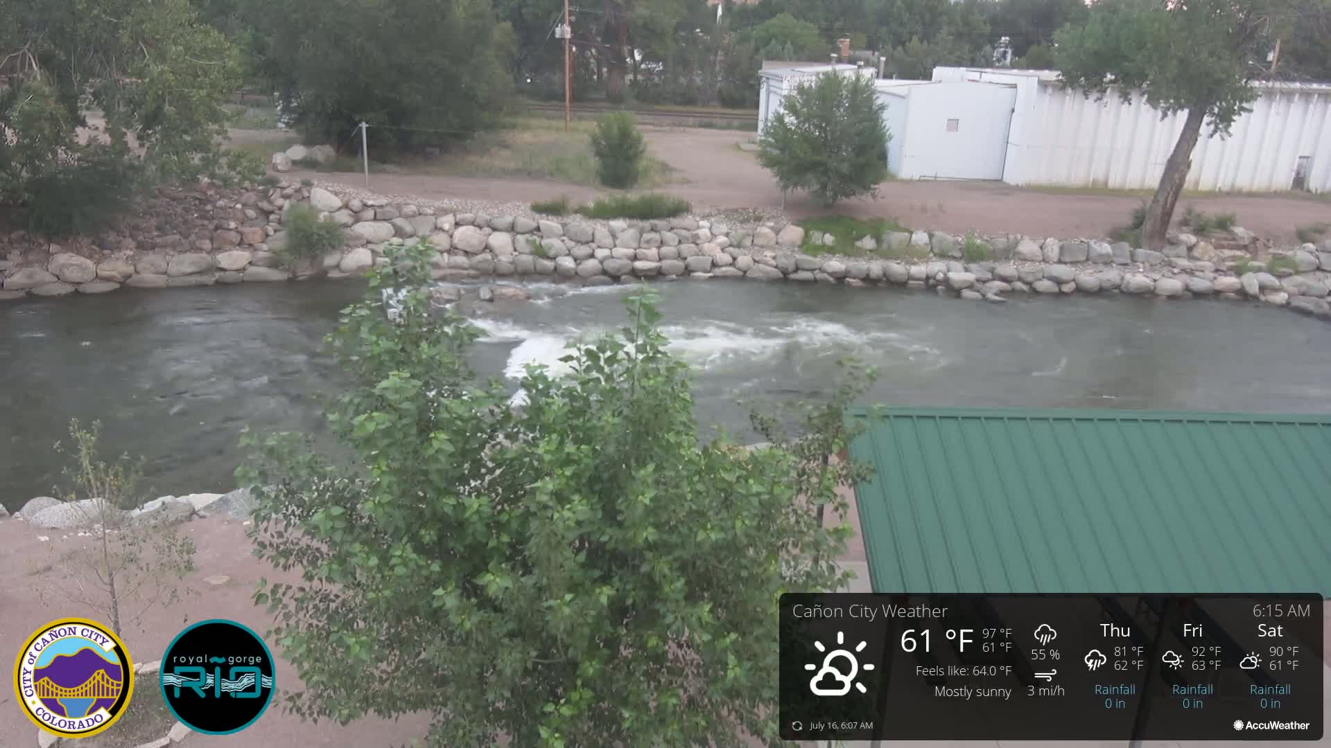 Canon City Arkansas River View Live Cam - Cañon City, Fremont, Colorado, USA