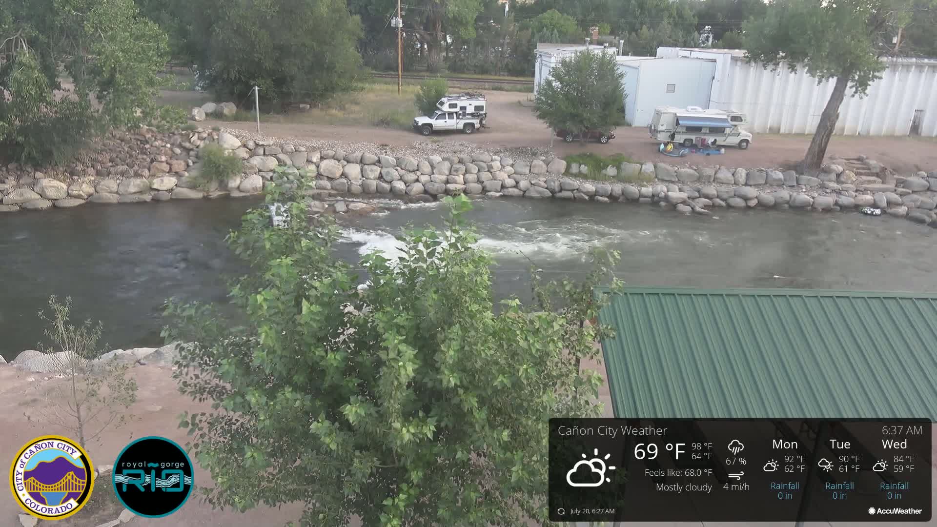 Canon City Arkansas River View Live Cam - Cañon City, Fremont, Colorado, USA