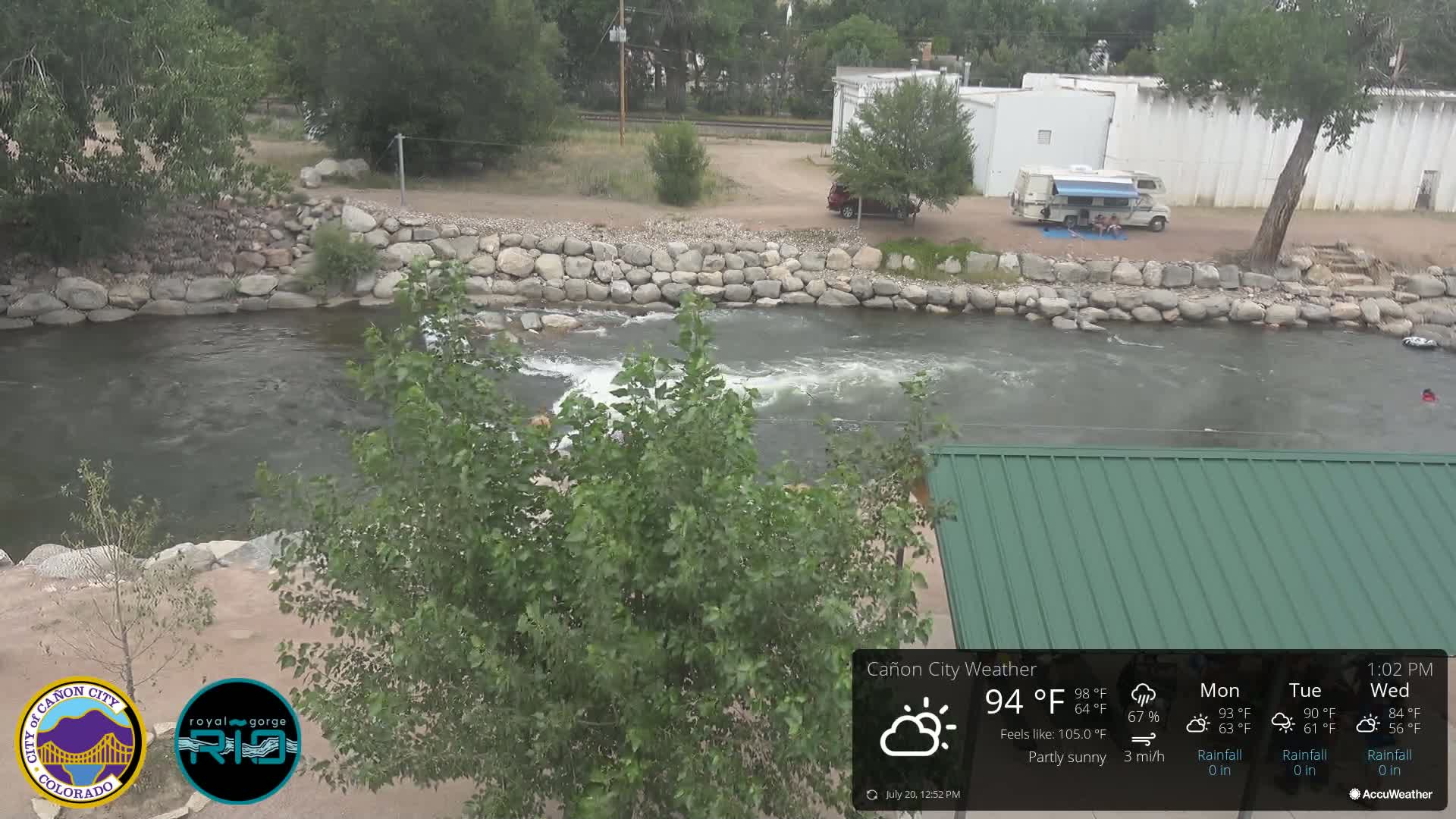 Canon City Arkansas River View Live Cam - Cañon City, Fremont, Colorado, USA