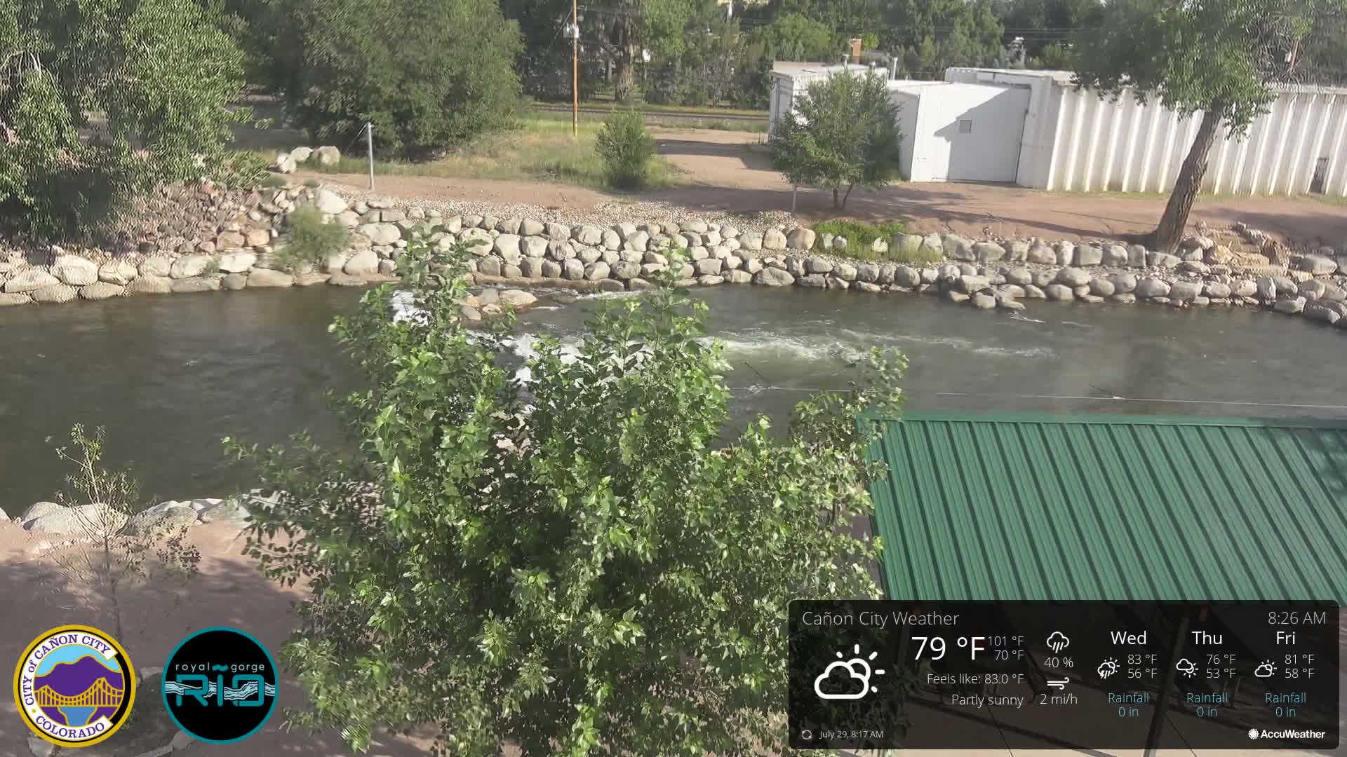 Canon City Arkansas River View Live Cam - Cañon City, Fremont, Colorado, USA