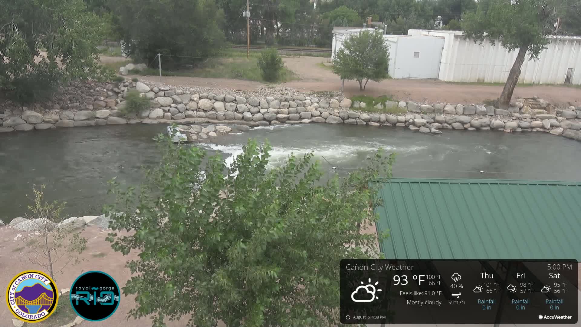 Canon City Arkansas River View Live Cam - Cañon City, Fremont, Colorado, USA
