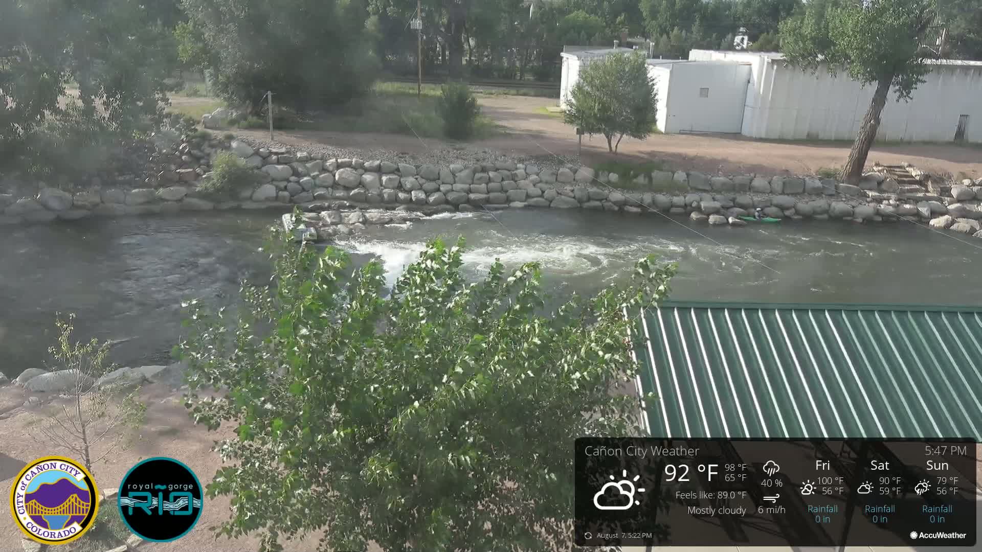 Canon City Arkansas River View Live Cam - Cañon City, Fremont, Colorado, USA