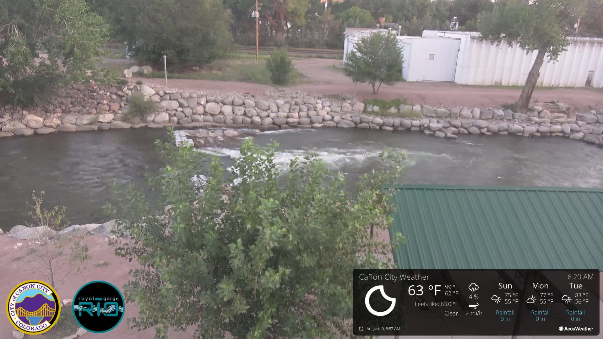 Canon City Arkansas River View Live Cam - Cañon City, Fremont, Colorado, USA
