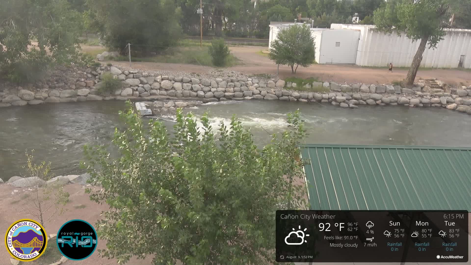Canon City Arkansas River View Live Cam - Cañon City, Fremont, Colorado, USA