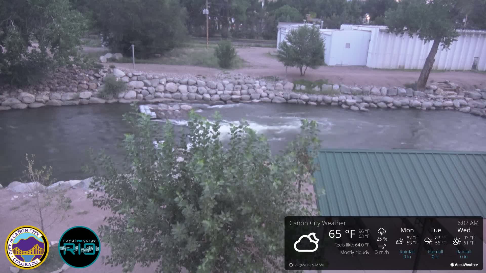 Canon City Arkansas River View Live Cam - Cañon City, Fremont, Colorado, USA