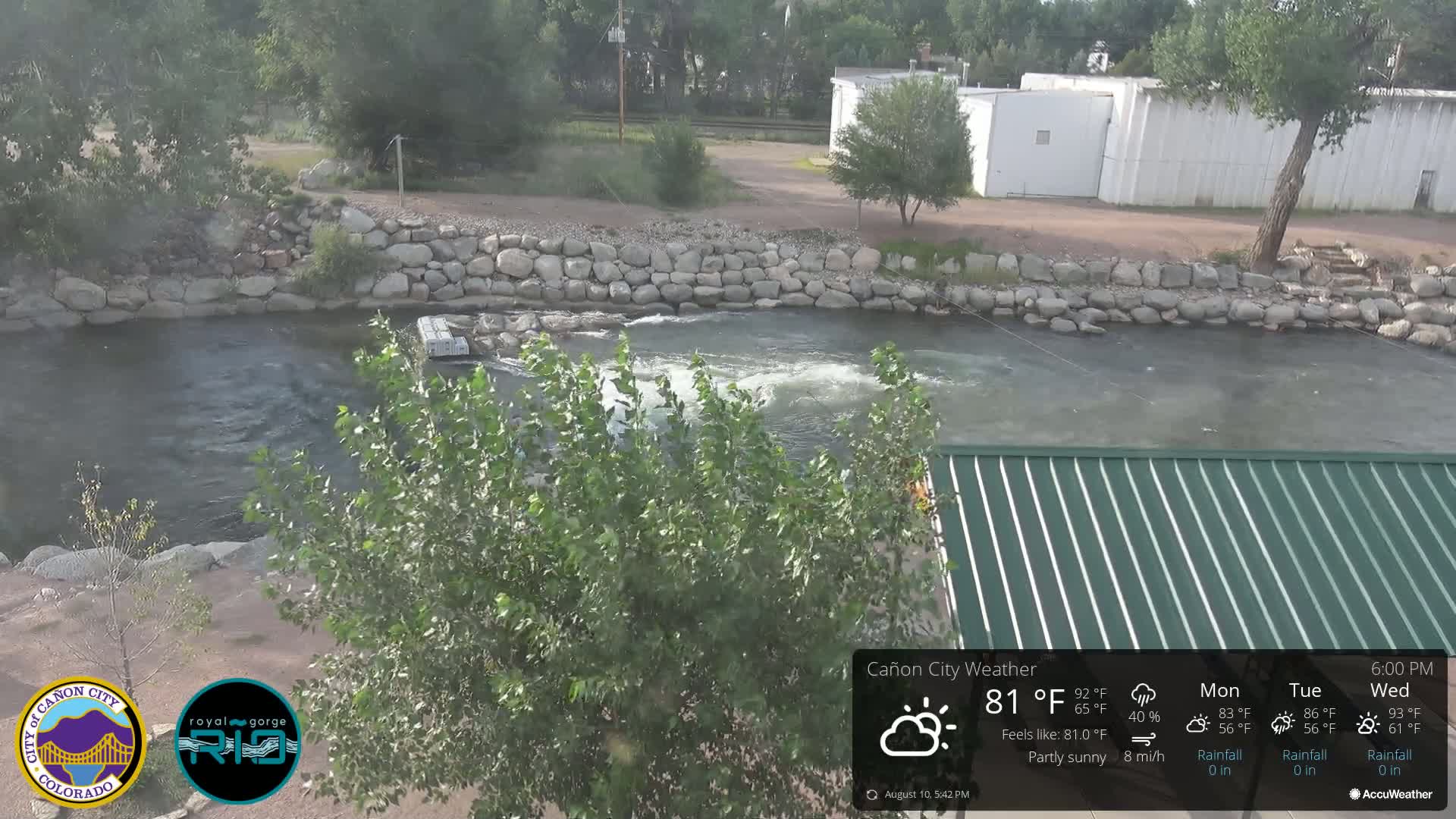 Canon City Arkansas River View Live Cam - Cañon City, Fremont, Colorado, USA