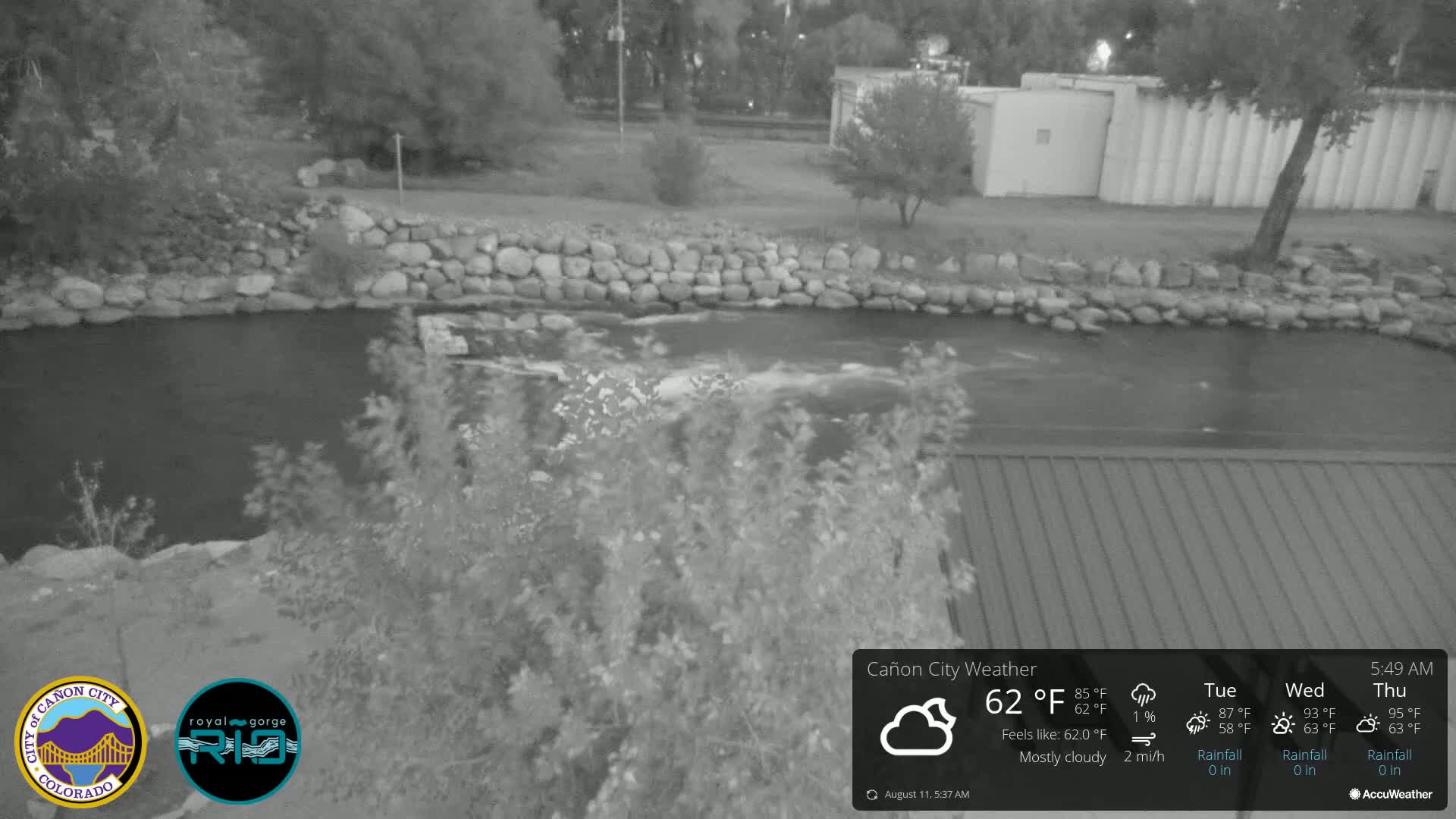 Canon City Arkansas River View Live Cam - Cañon City, Fremont, Colorado, USA