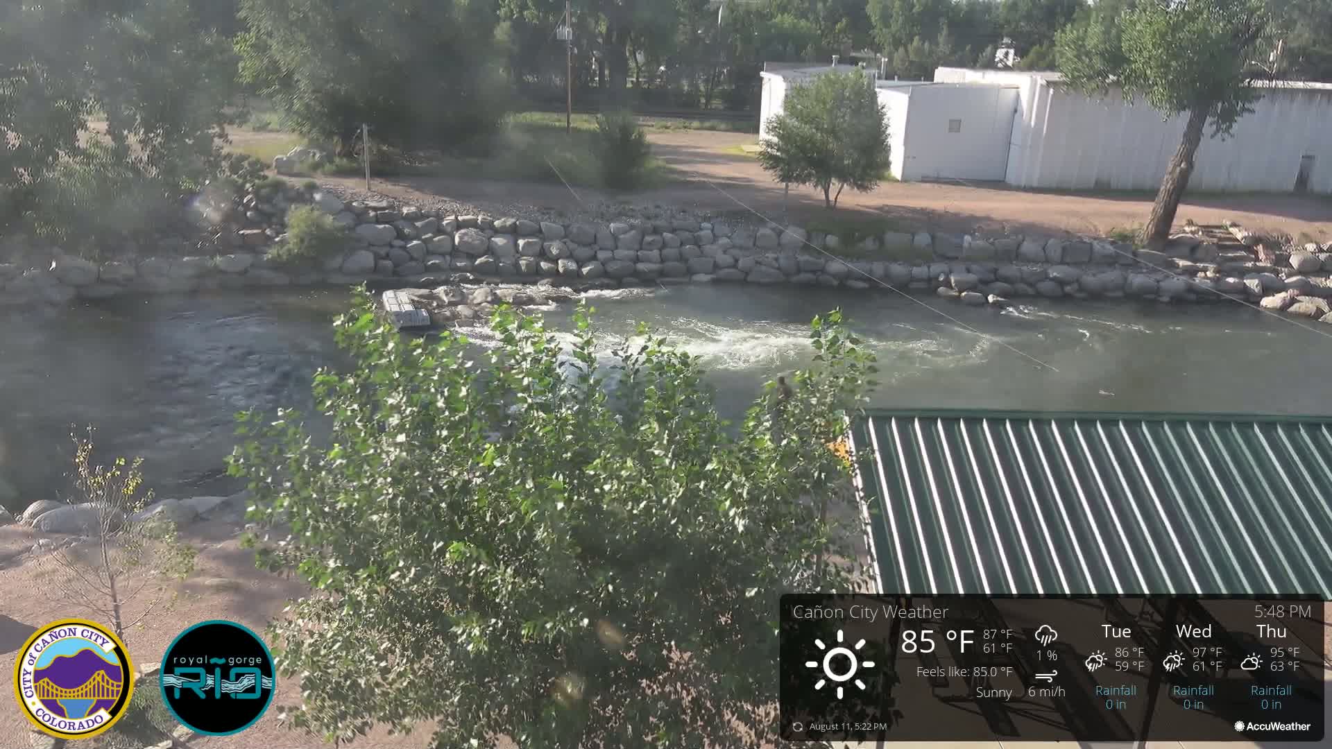 Canon City Arkansas River View Live Cam - Cañon City, Fremont, Colorado, USA