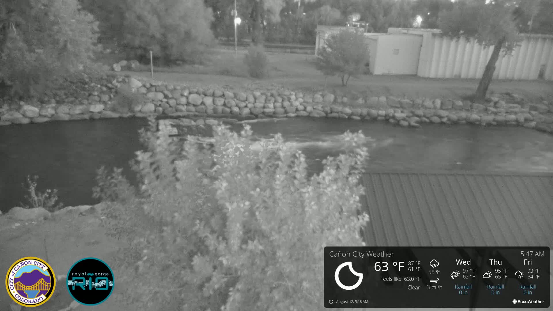 Canon City Arkansas River View Live Cam - Cañon City, Fremont, Colorado, USA