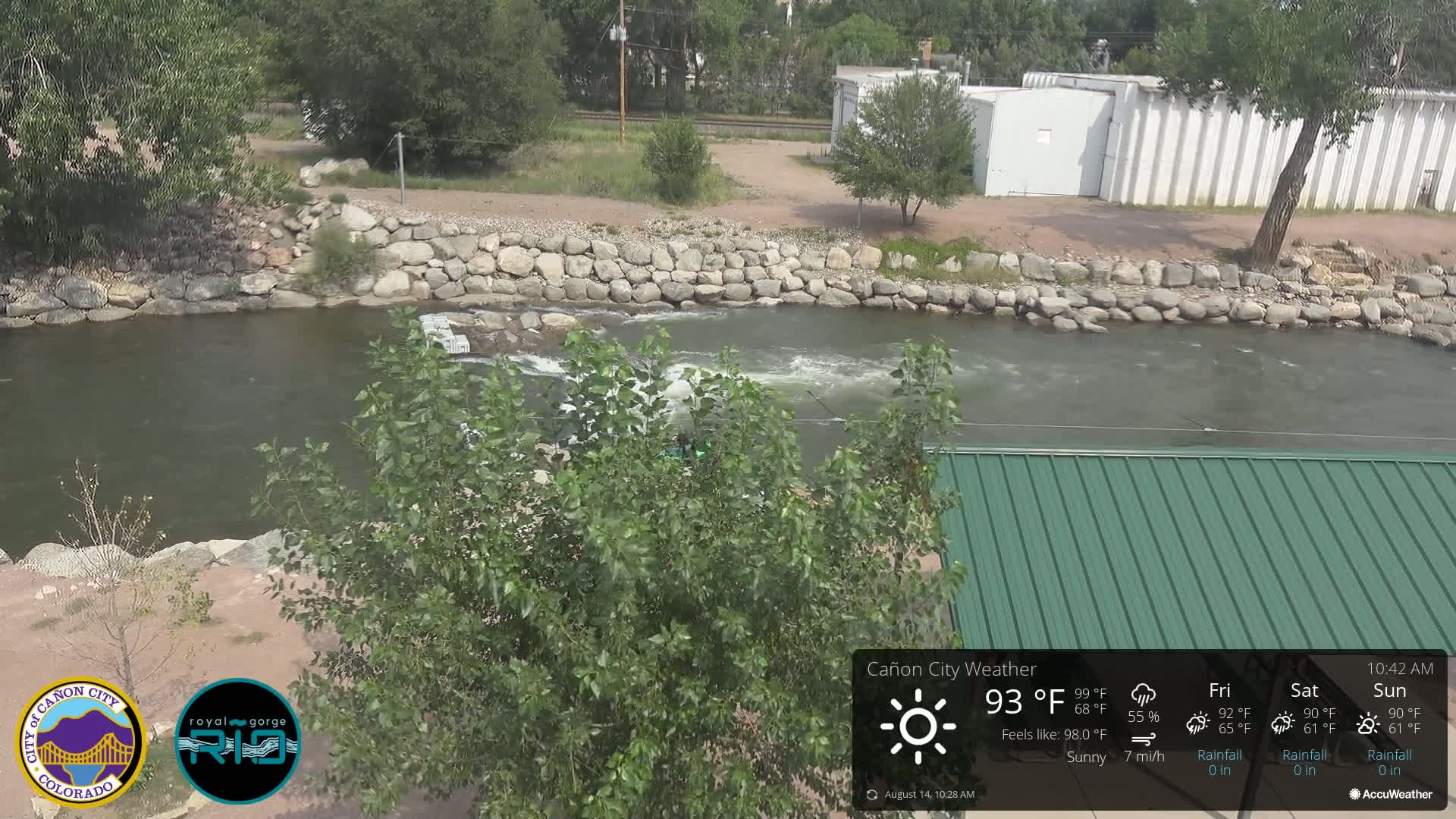 Canon City Arkansas River View Live Cam - Cañon City, Fremont, Colorado, USA
