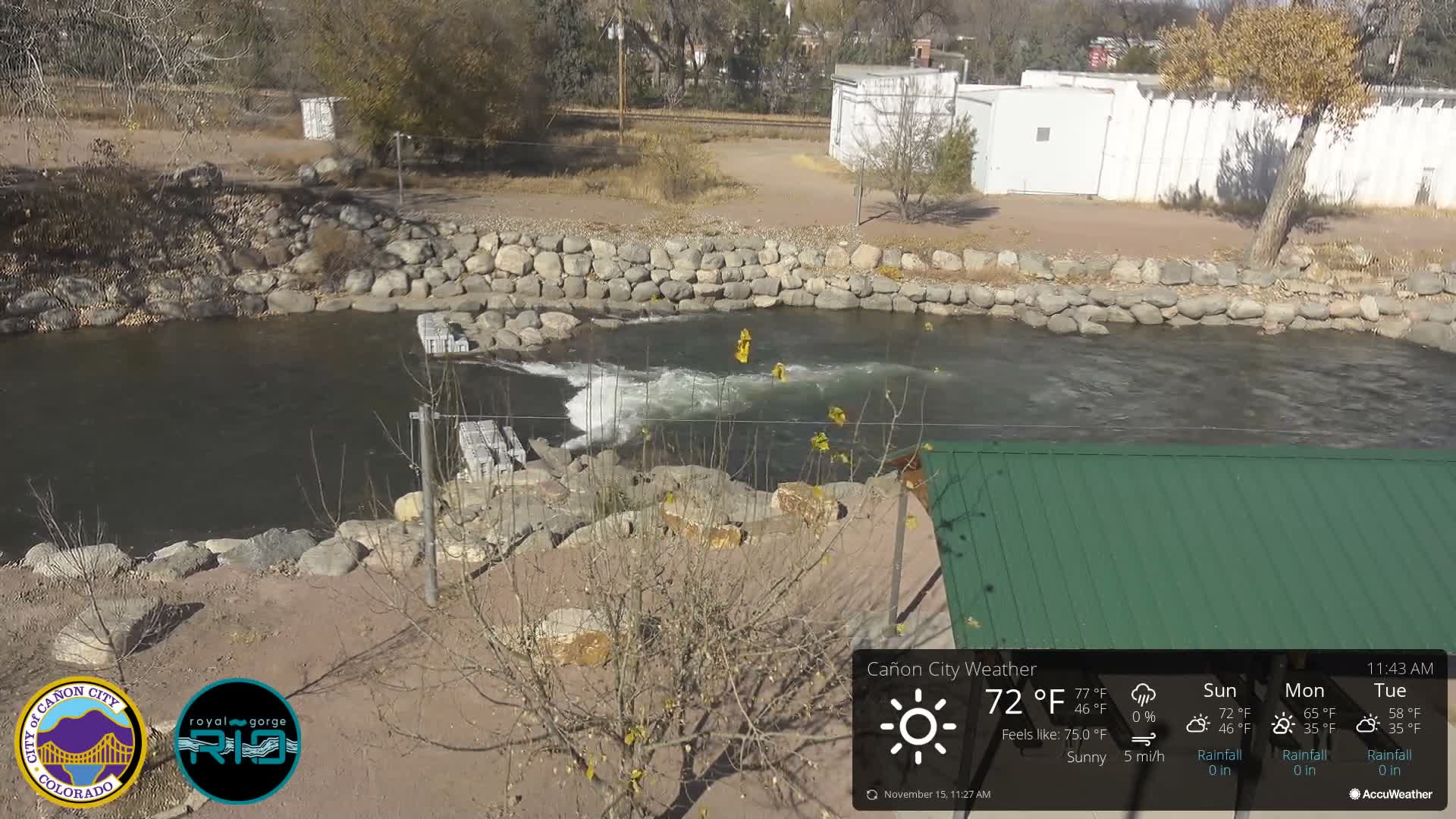 Canon City Arkansas River View Live Cam - Cañon City, Fremont, Colorado, USA