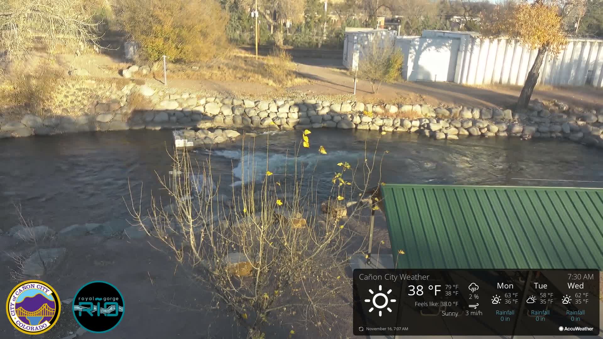 Canon City Arkansas River View Live Cam - Cañon City, Fremont, Colorado, USA