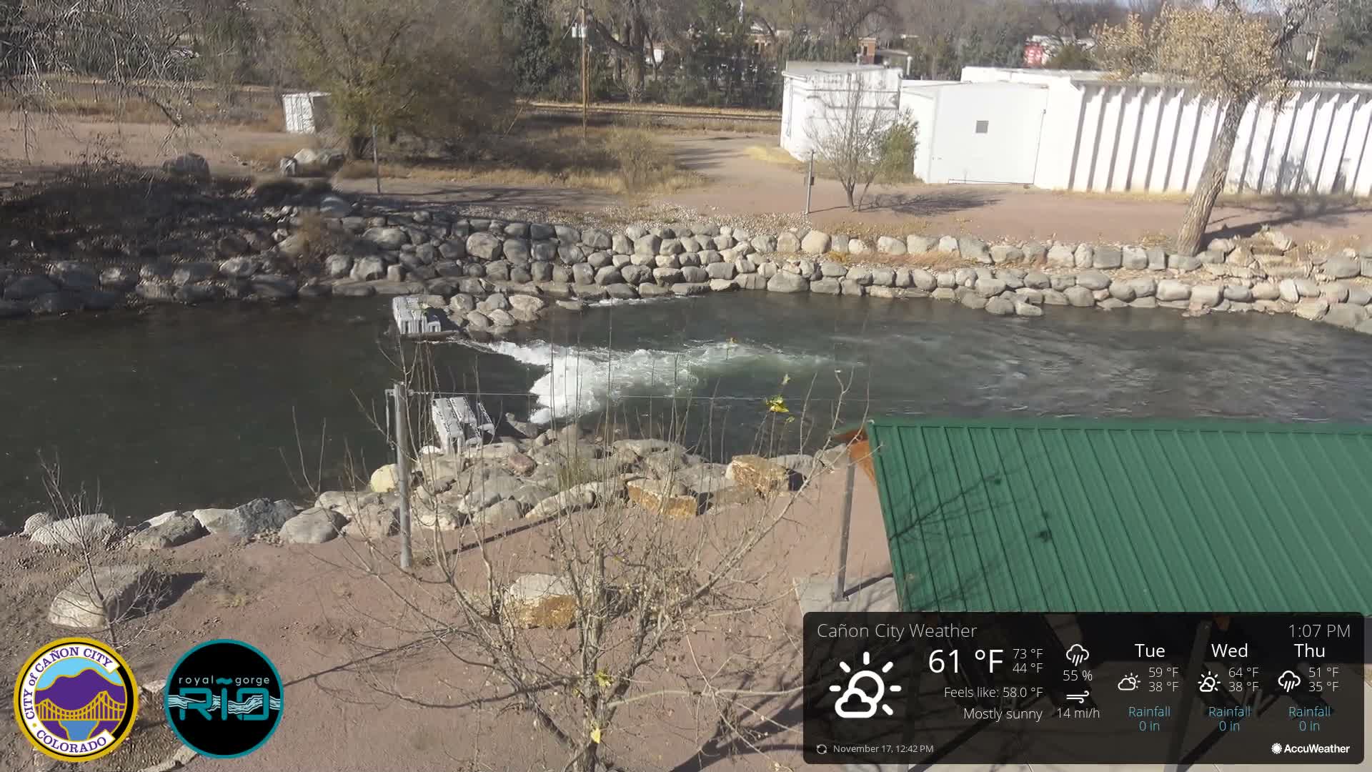 Canon City Arkansas River View Live Cam - Cañon City, Fremont, Colorado, USA