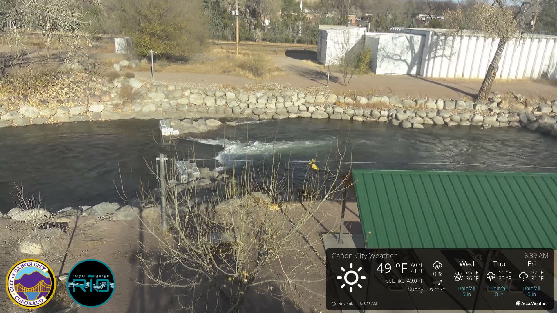 Canon City Arkansas River View Live Cam - Cañon City, Fremont, Colorado, USA