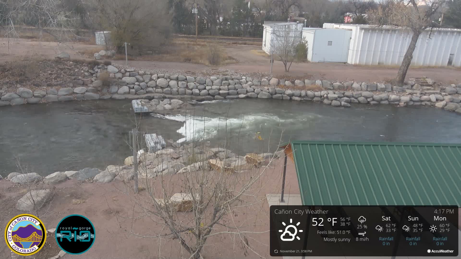 Canon City Arkansas River View Live Cam - Cañon City, Fremont, Colorado, USA