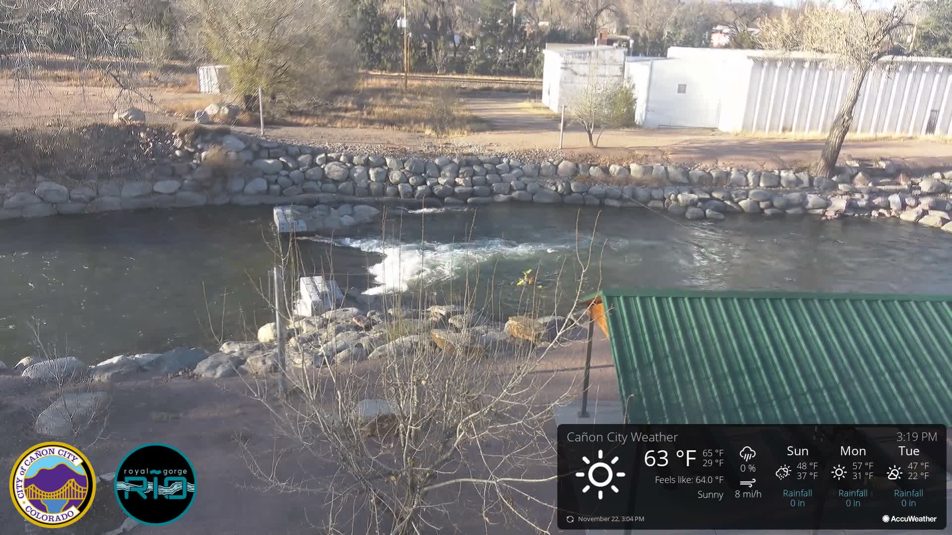 Canon City Arkansas River View Live Cam - Cañon City, Fremont, Colorado, USA