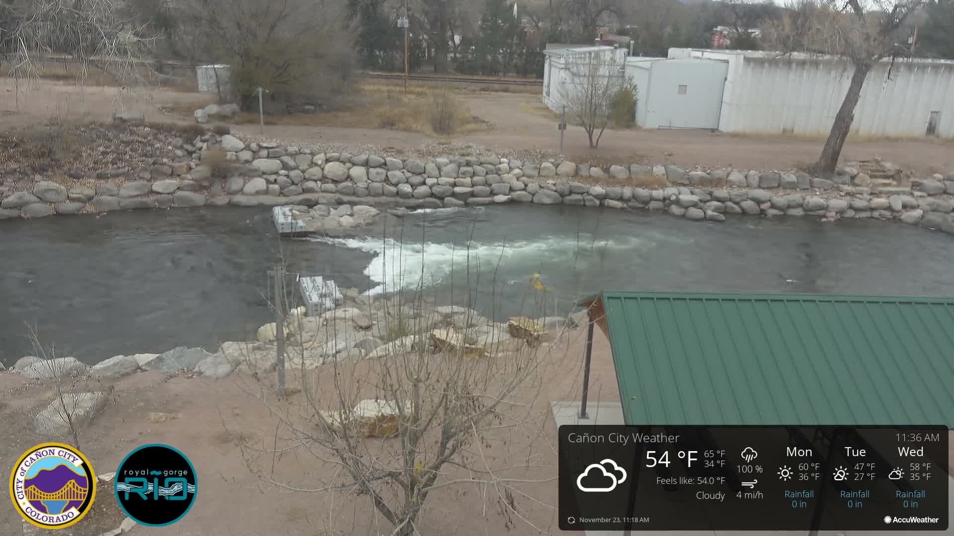 Canon City Arkansas River View Live Cam - Cañon City, Fremont, Colorado, USA