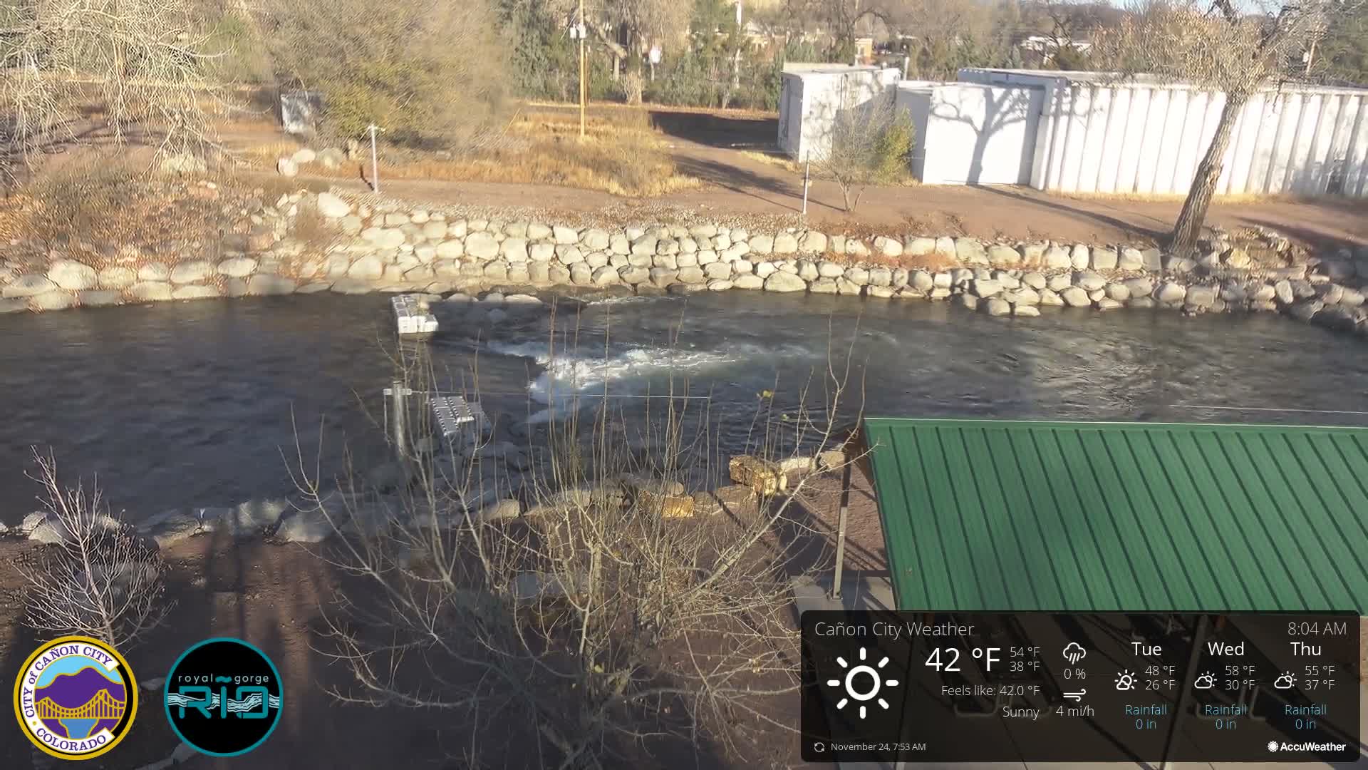 Canon City Arkansas River View Live Cam - Cañon City, Fremont, Colorado, USA