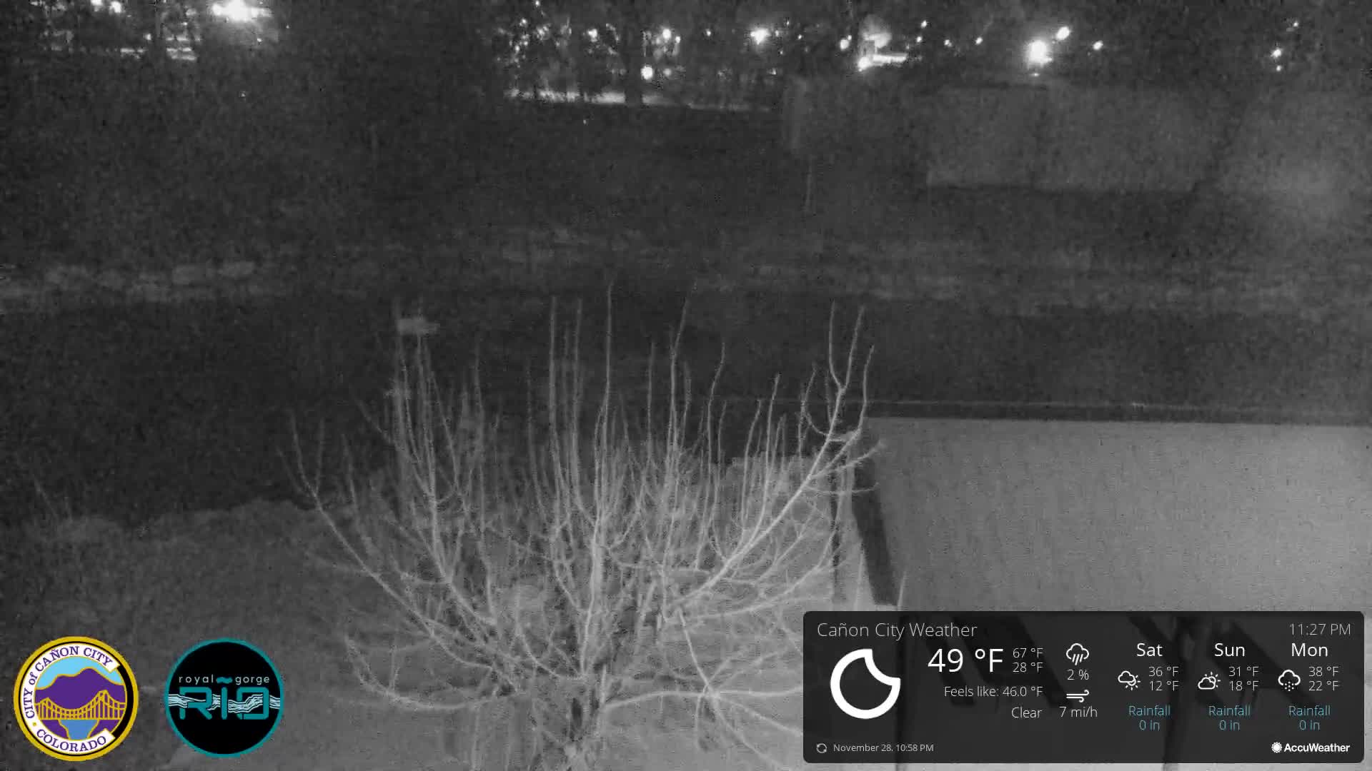 Canon City Arkansas River View Live Cam - Cañon City, Fremont, Colorado, USA