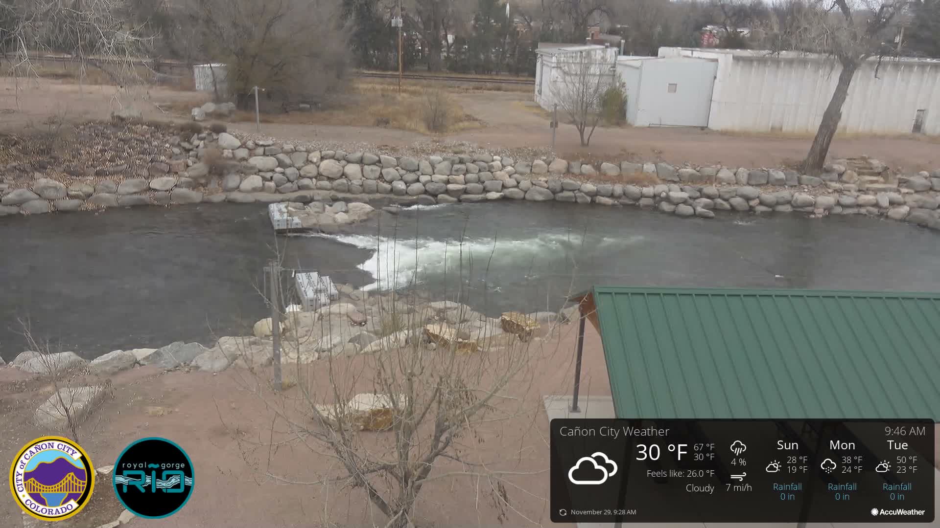 Canon City Arkansas River View Live Cam - Cañon City, Fremont, Colorado, USA