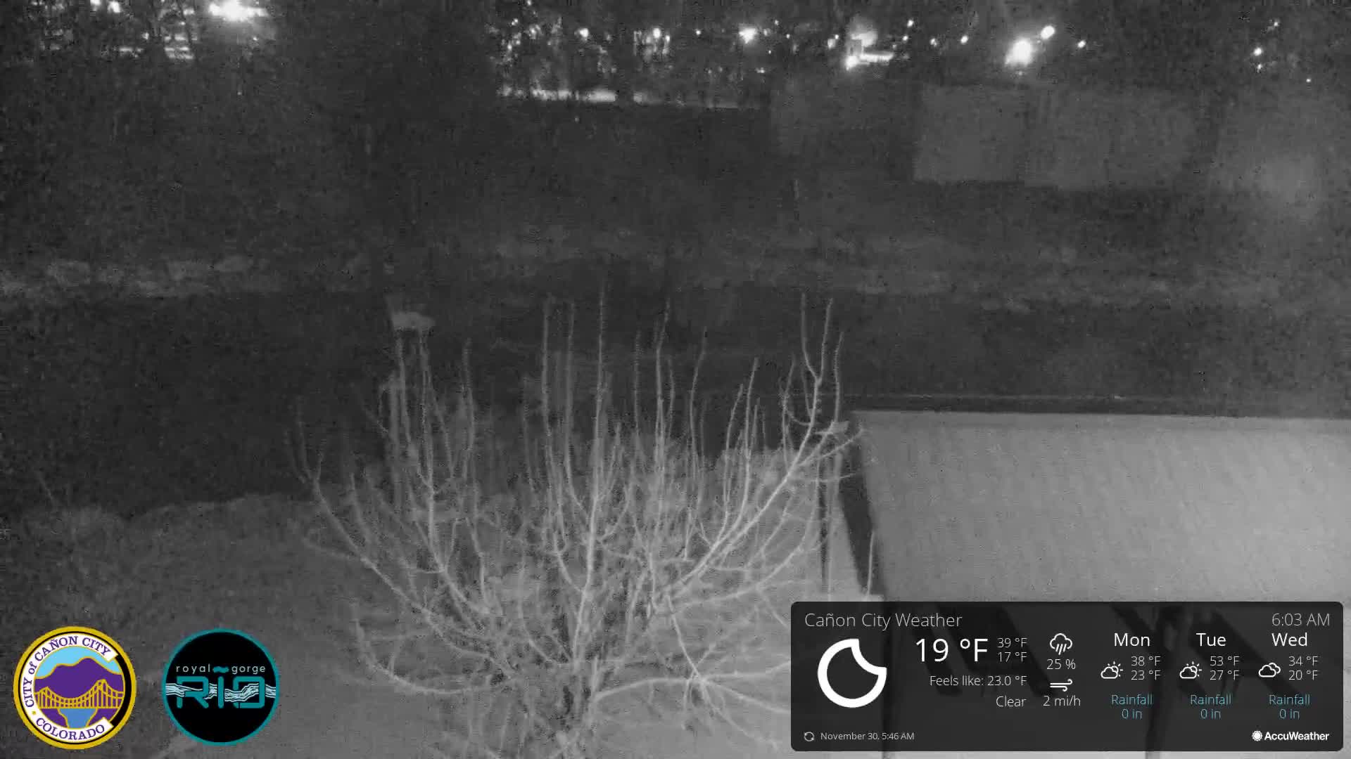 Canon City Arkansas River View Live Cam - Cañon City, Fremont, Colorado, USA