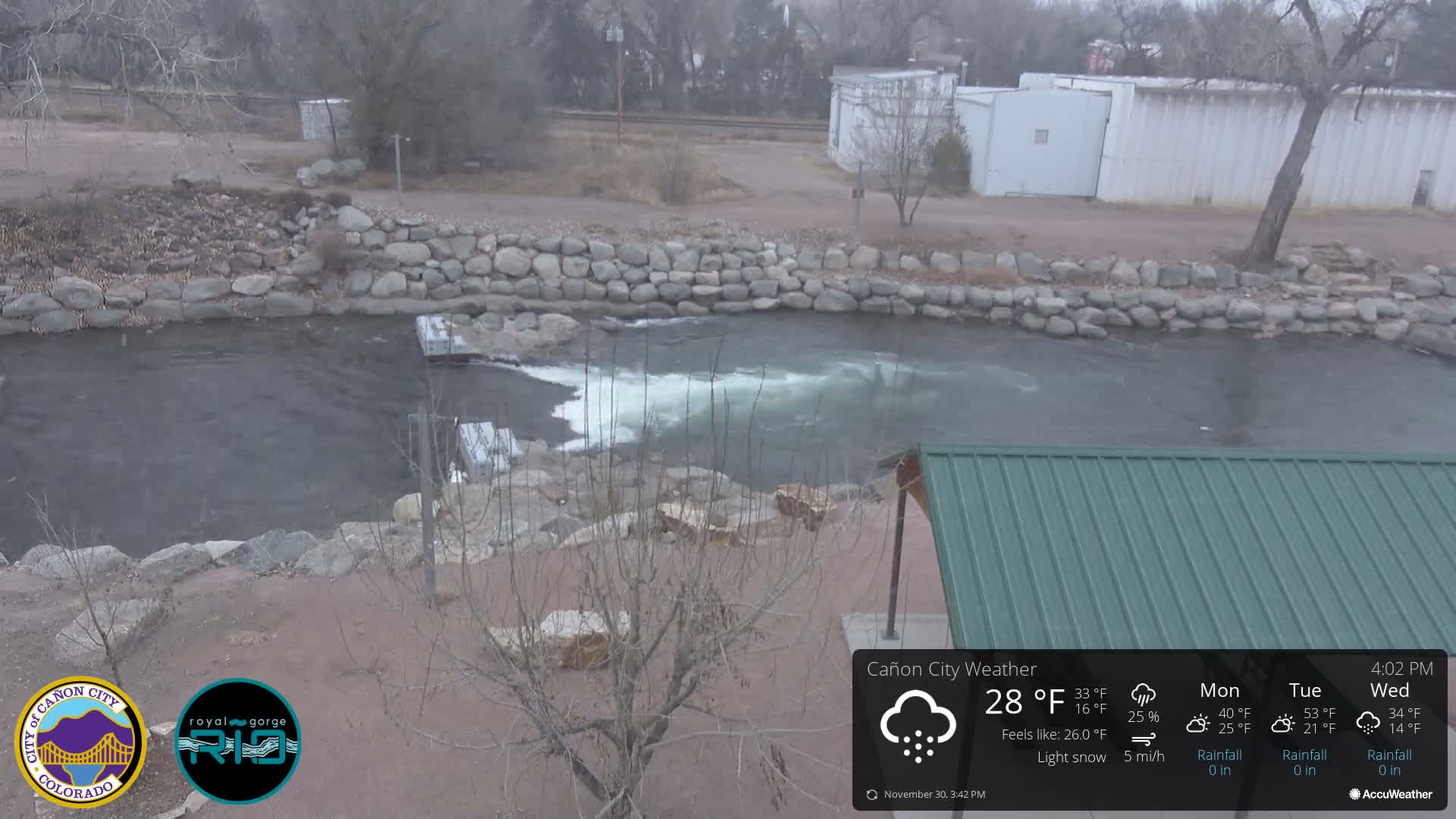 Canon City Arkansas River View Live Cam - Cañon City, Fremont, Colorado, USA
