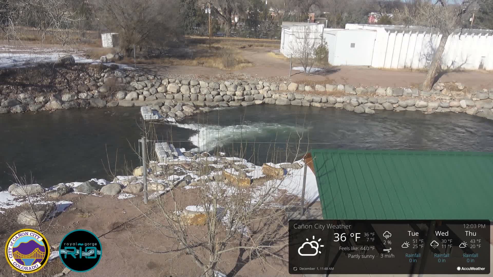Canon City Arkansas River View Live Cam - Cañon City, Fremont, Colorado, USA