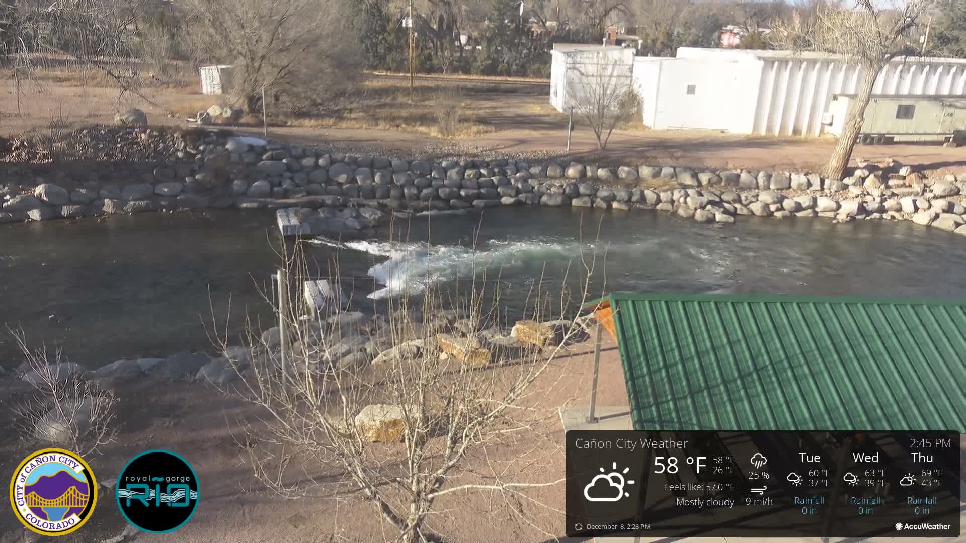 Canon City Arkansas River View Live Cam - Cañon City, Fremont, Colorado, USA