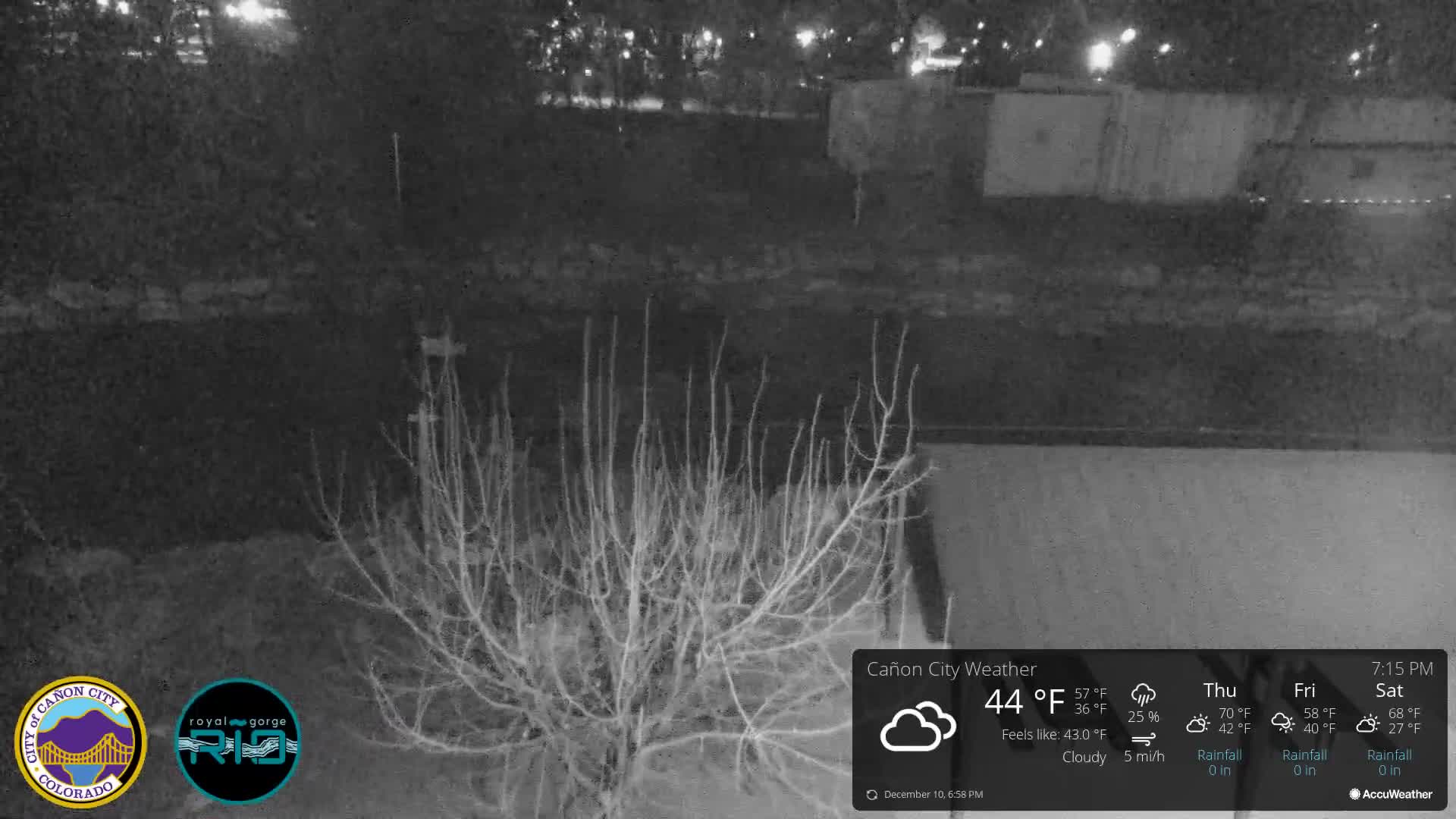 Canon City Arkansas River View Live Cam - Cañon City, Fremont, Colorado, USA