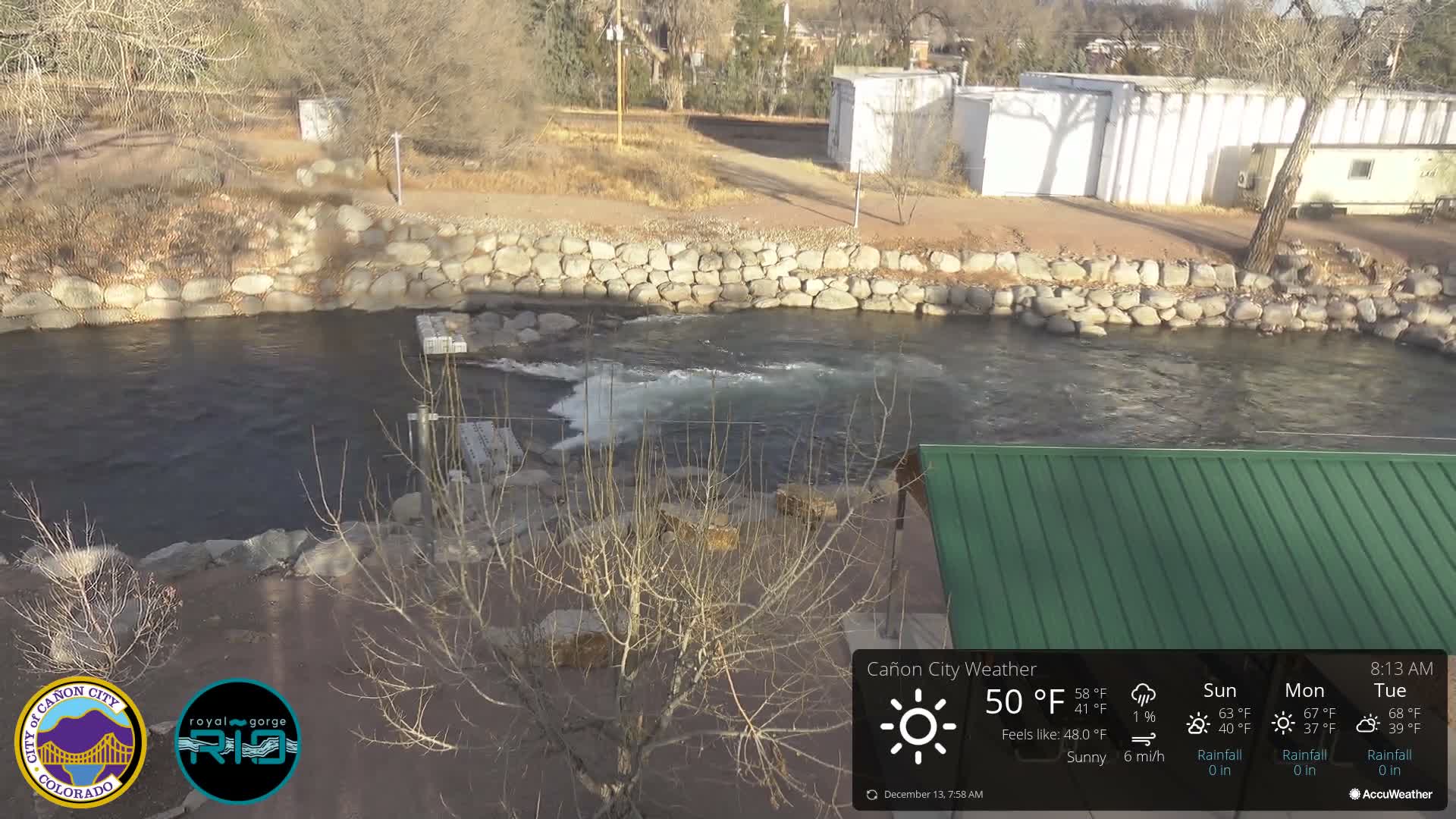 Canon City Arkansas River View Live Cam - Cañon City, Fremont, Colorado, USA