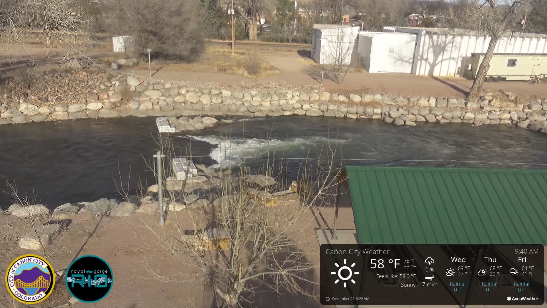 Canon City Arkansas River View Live Cam - Cañon City, Fremont, Colorado, USA