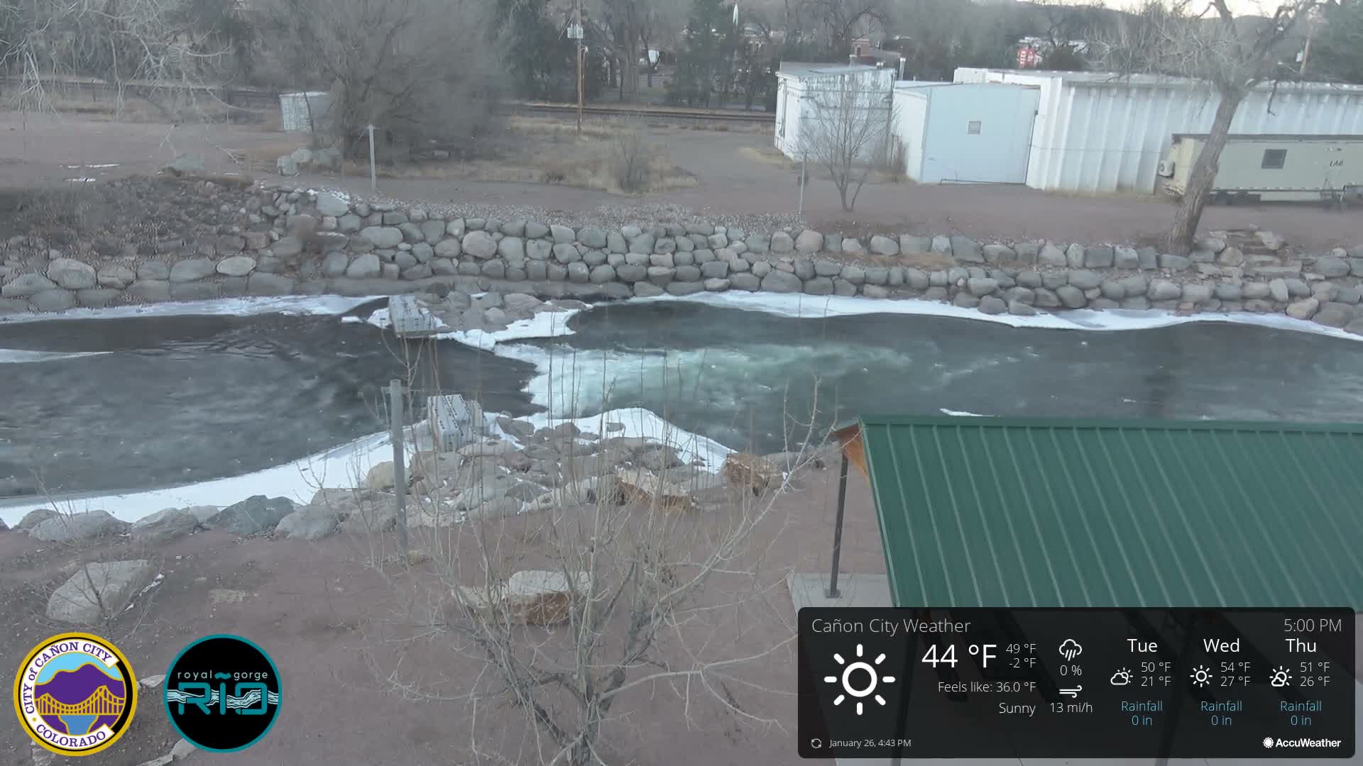 Canon City Arkansas River View Live Cam - Cañon City, Fremont, Colorado, USA