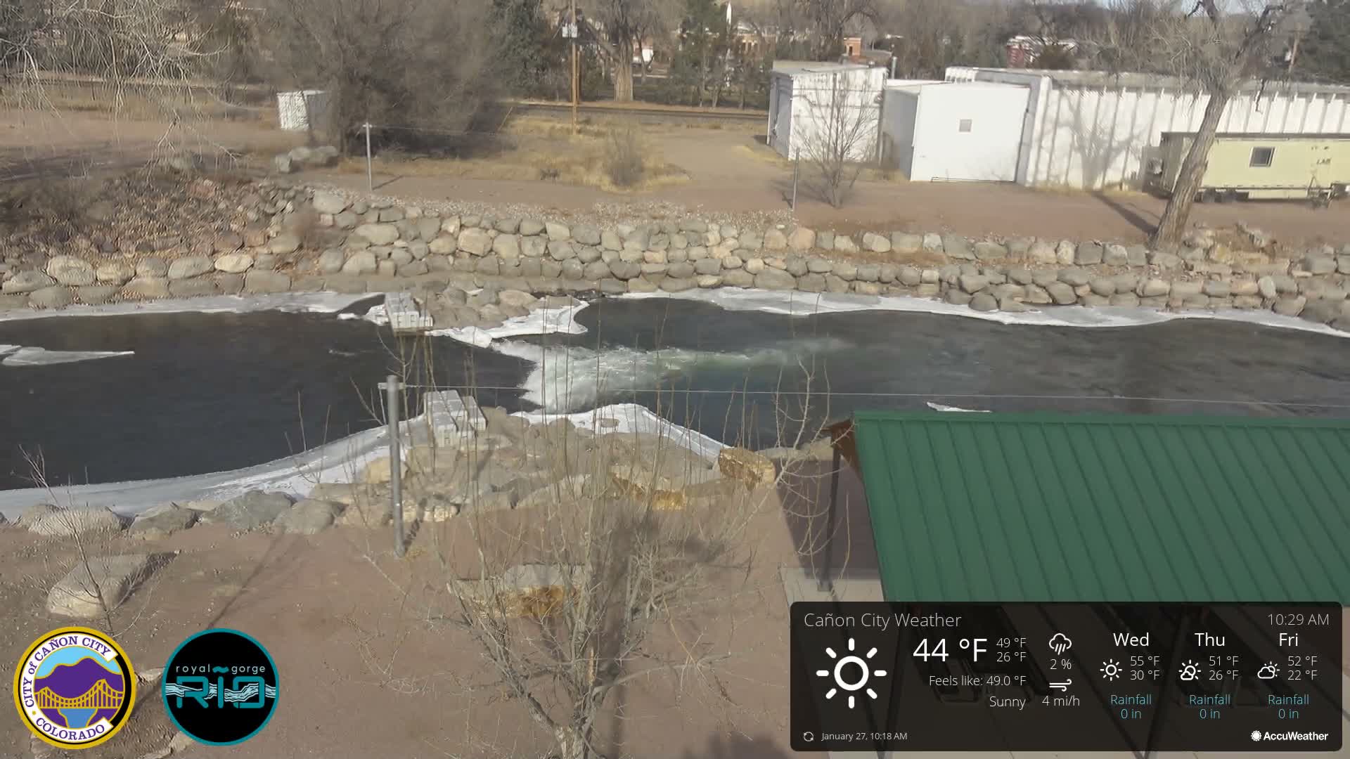 Canon City Arkansas River View Live Cam - Cañon City, Fremont, Colorado, USA