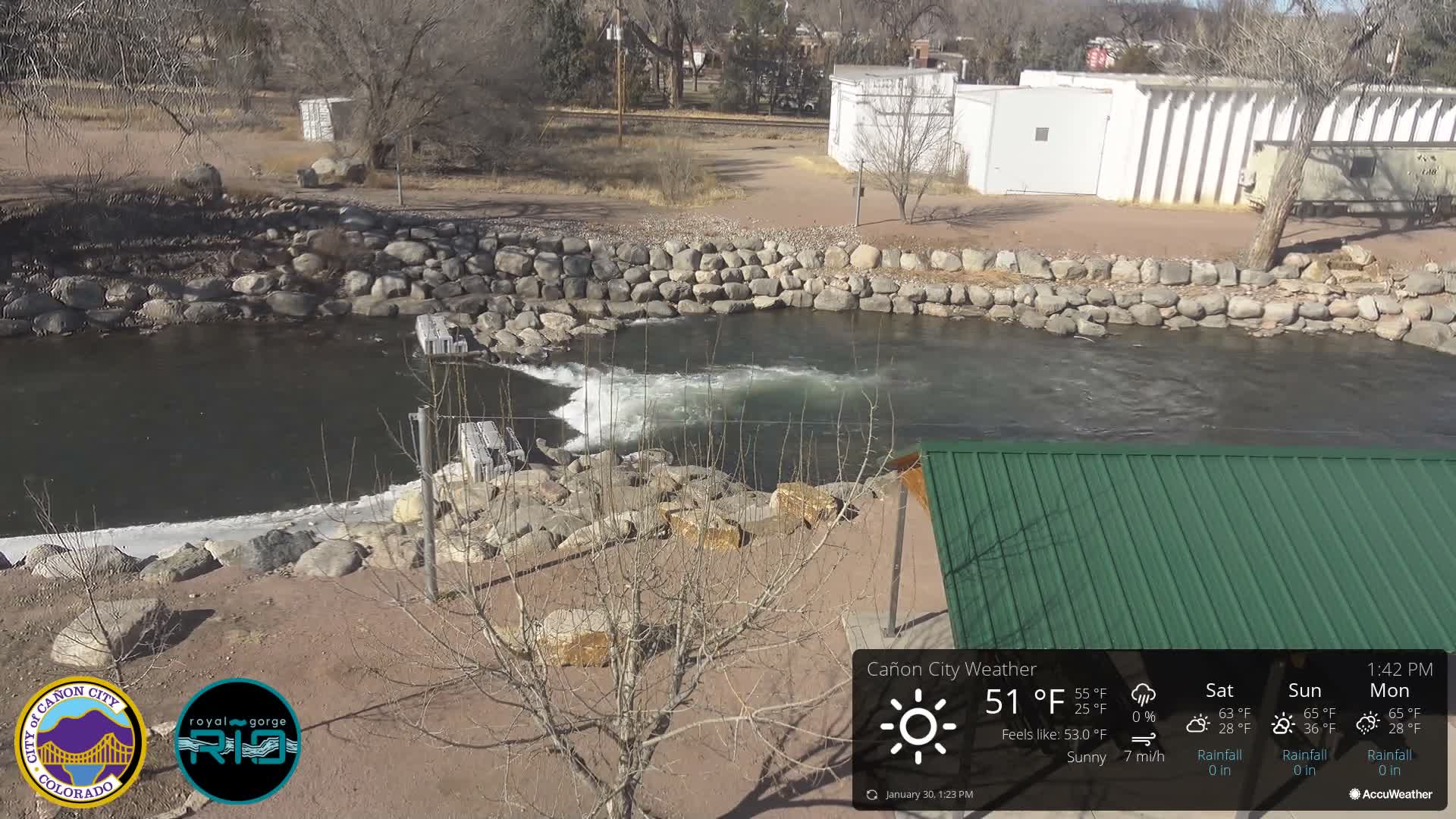 Canon City Arkansas River View Live Cam - Cañon City, Fremont, Colorado, USA