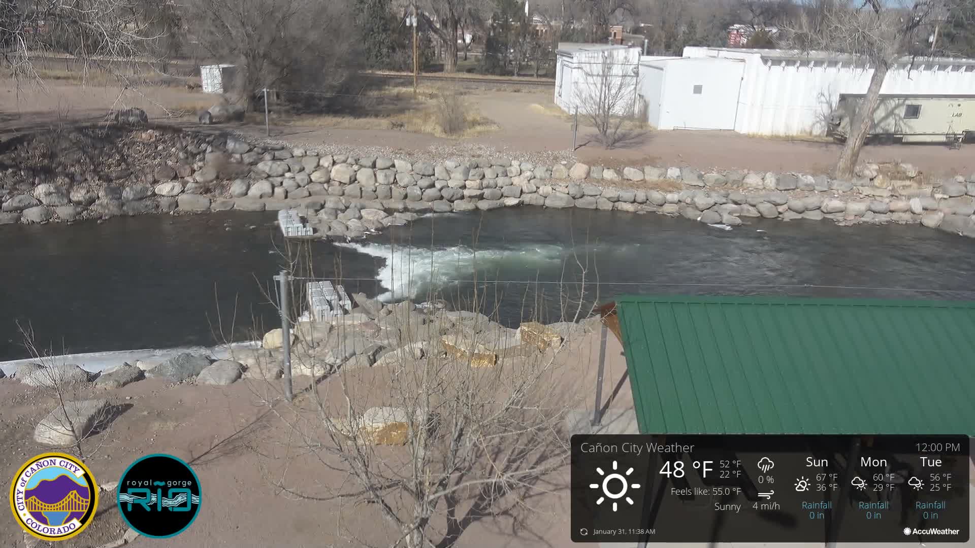 Canon City Arkansas River View Live Cam - Cañon City, Fremont, Colorado, USA